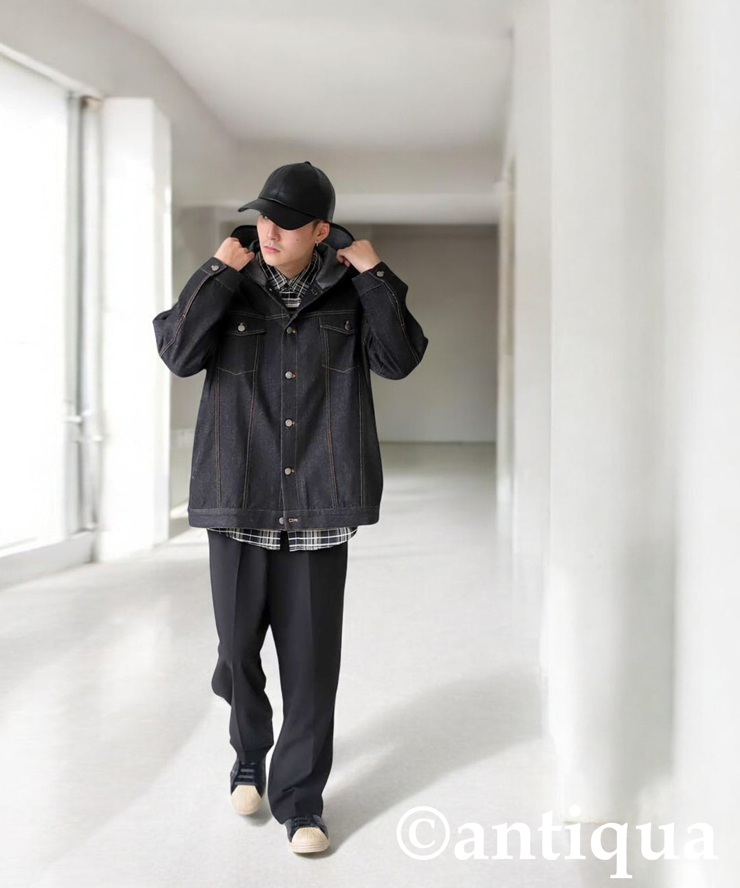 Hood Denim Jacket Men's