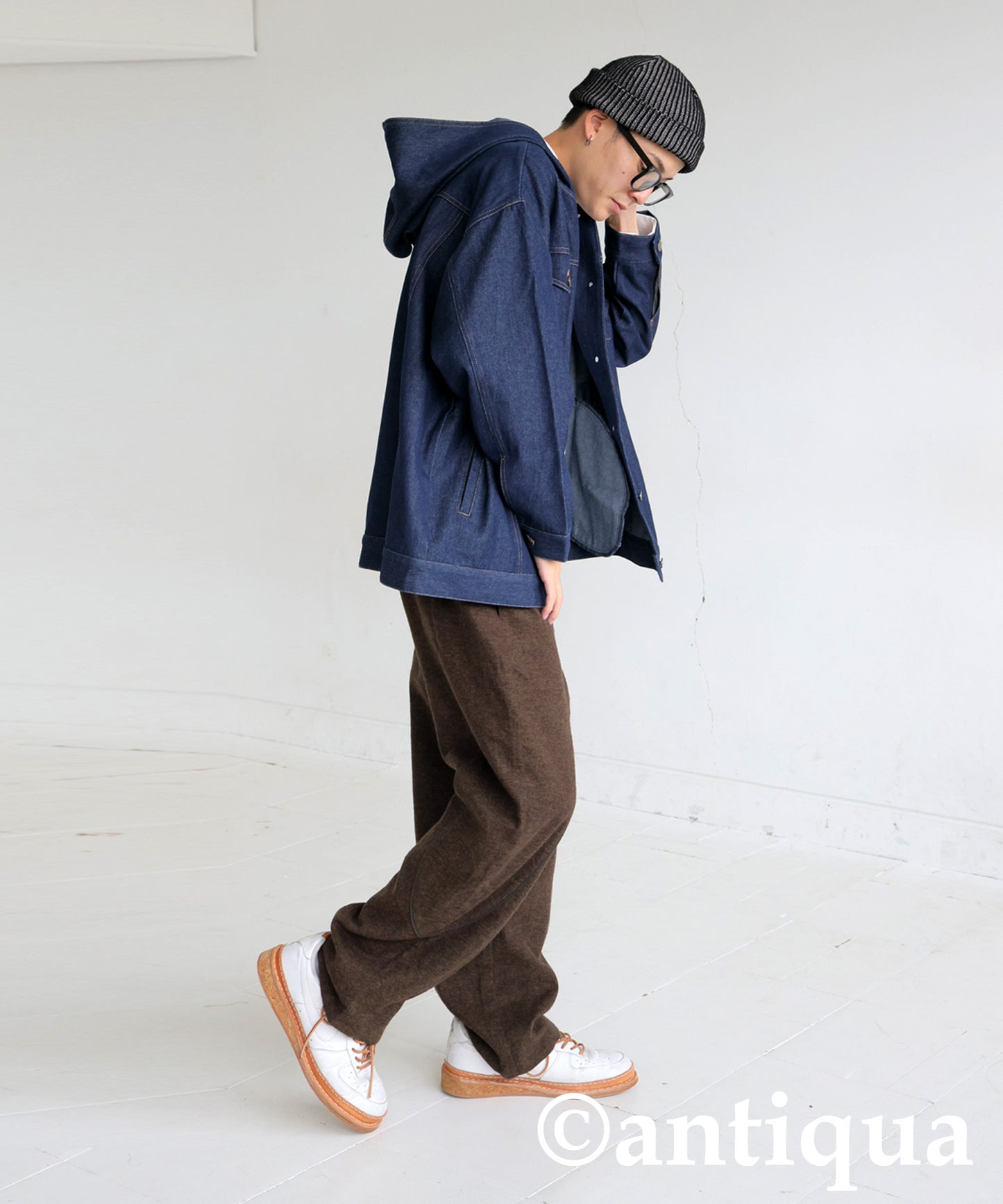 Hood Denim Jacket Men's