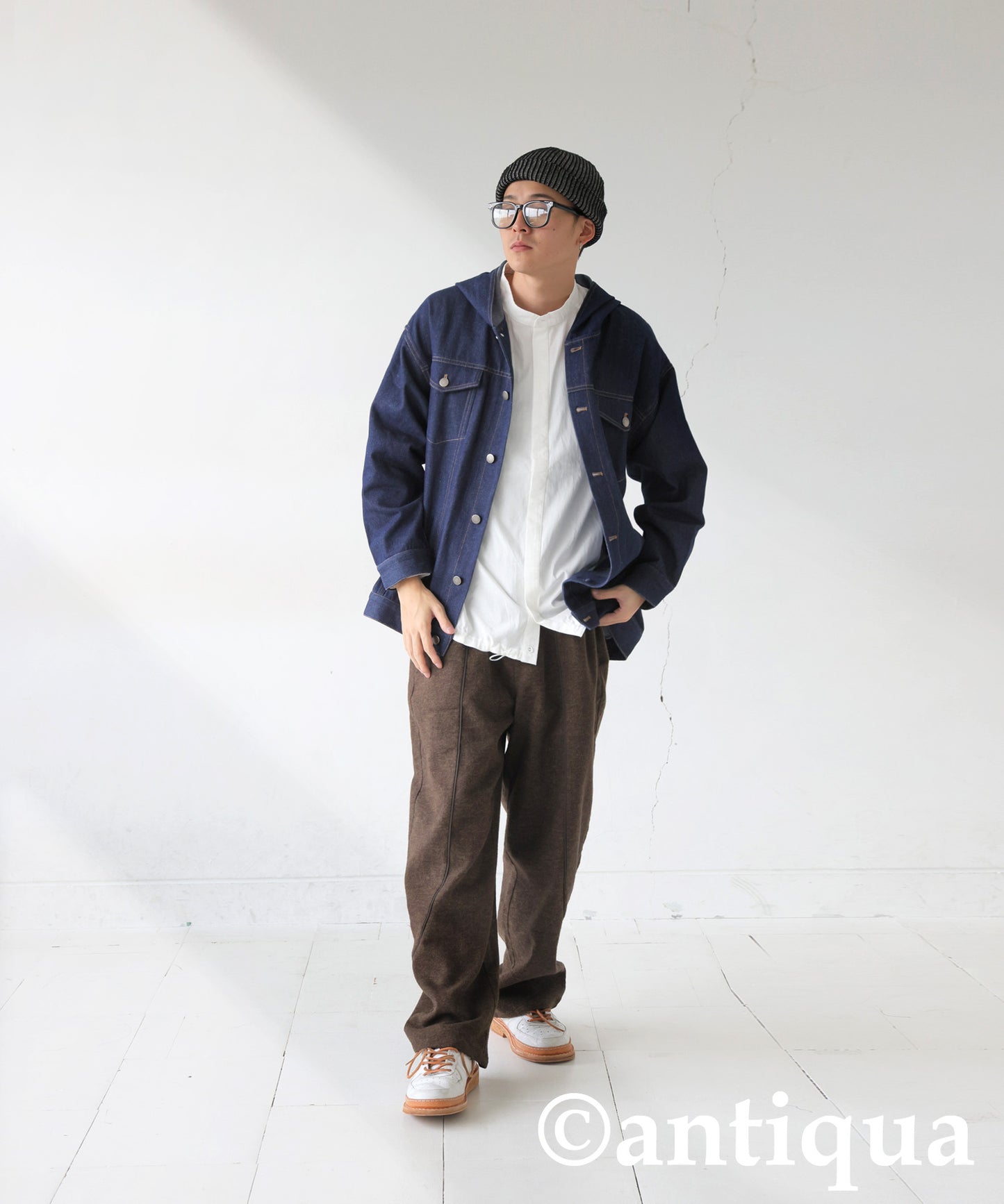 Hood Denim Jacket Men's