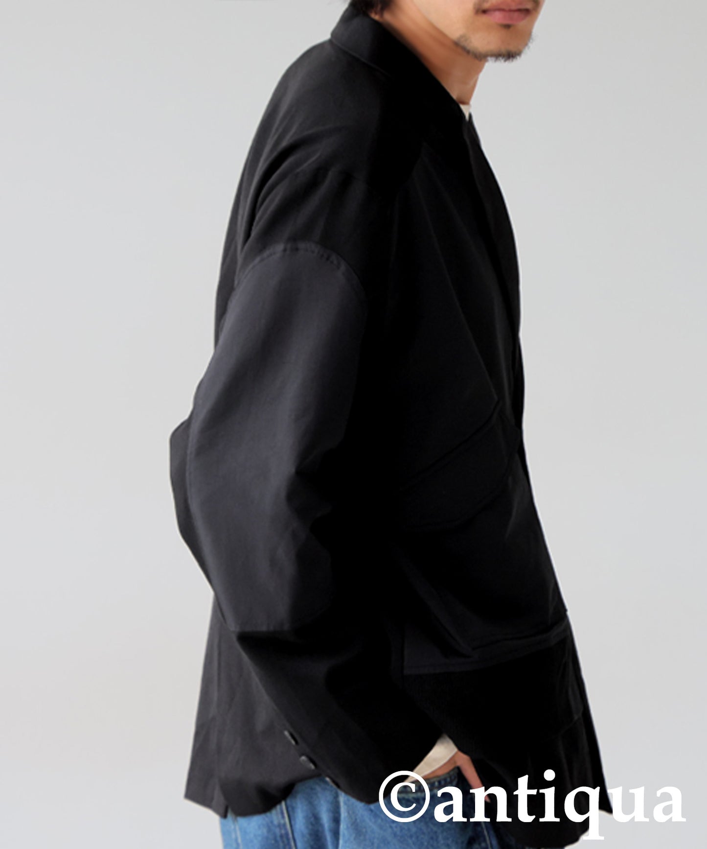 Rib Switching Jacket Men's