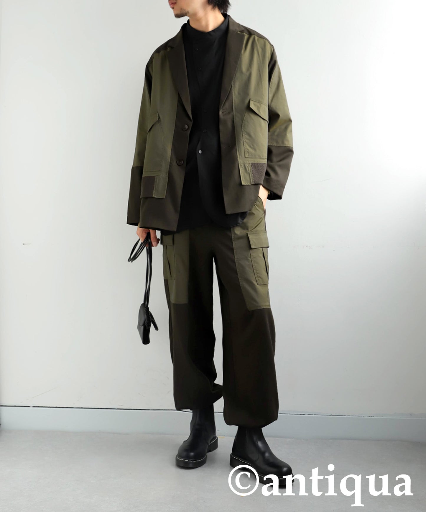 Rib Switching Jacket Men's