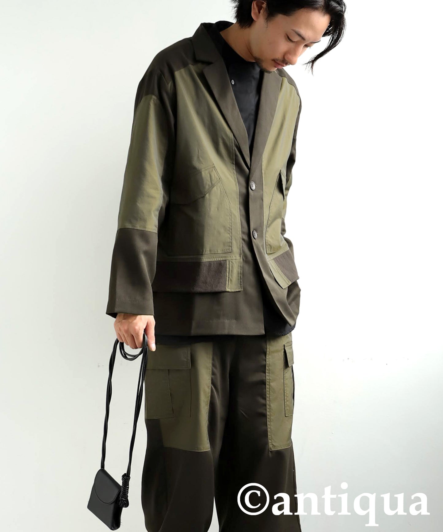 Rib Switching Jacket Men's