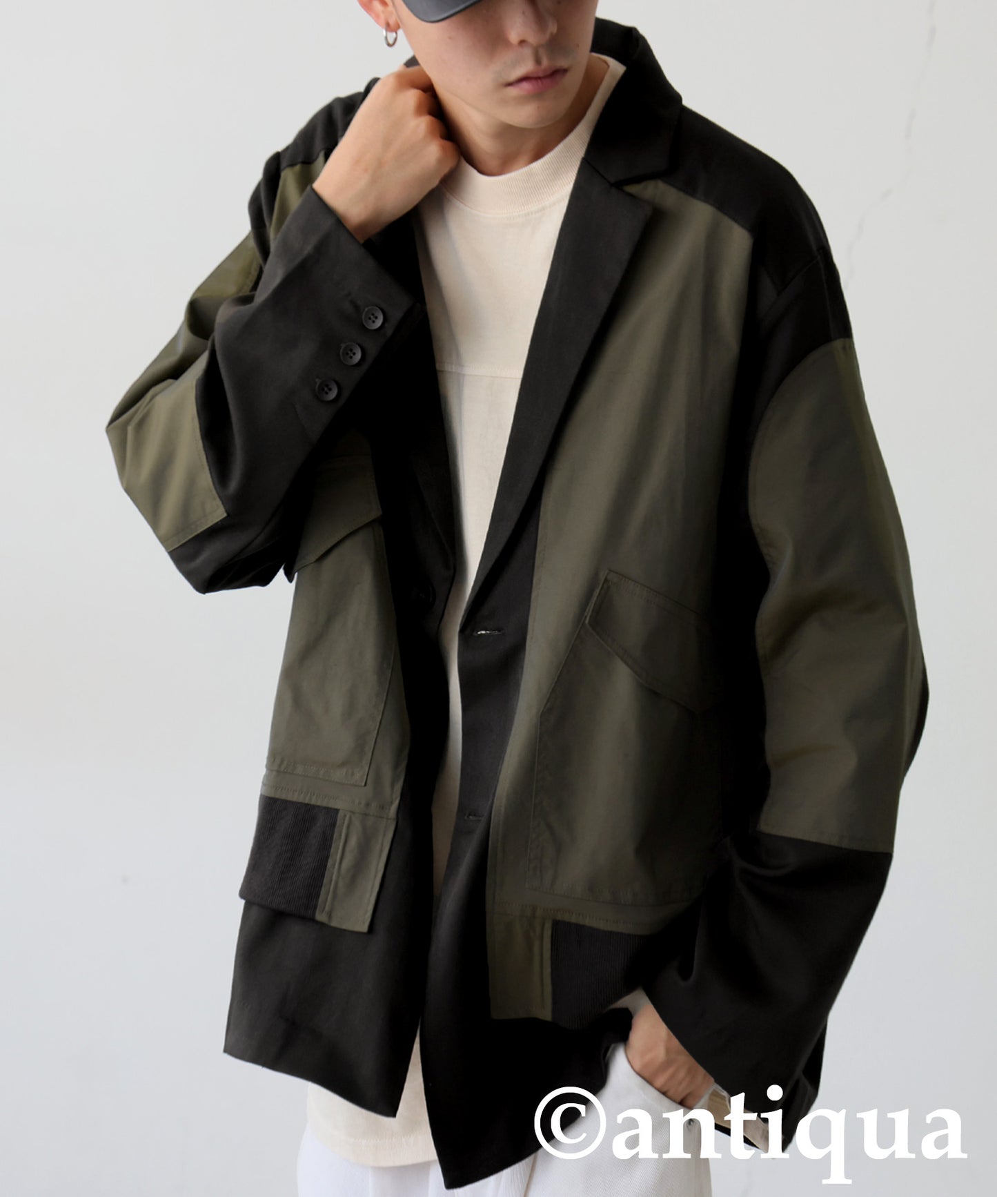 Rib Switching Jacket Men's