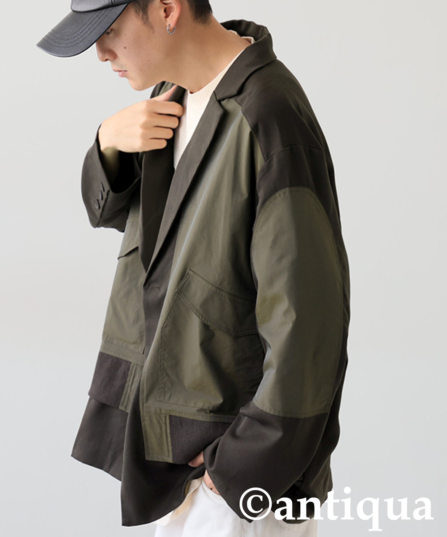 Rib Switching Jacket Men's