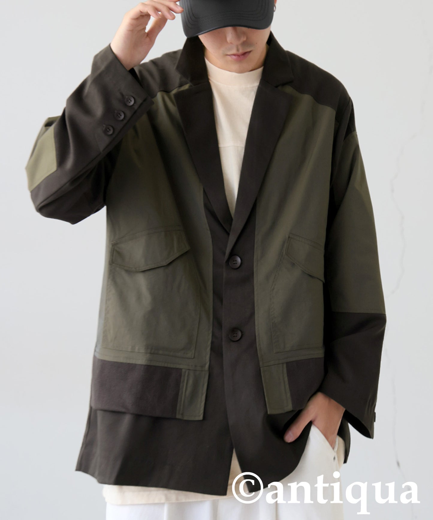 Rib Switching Jacket Men's