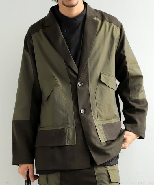 Rib Switching Jacket Men's