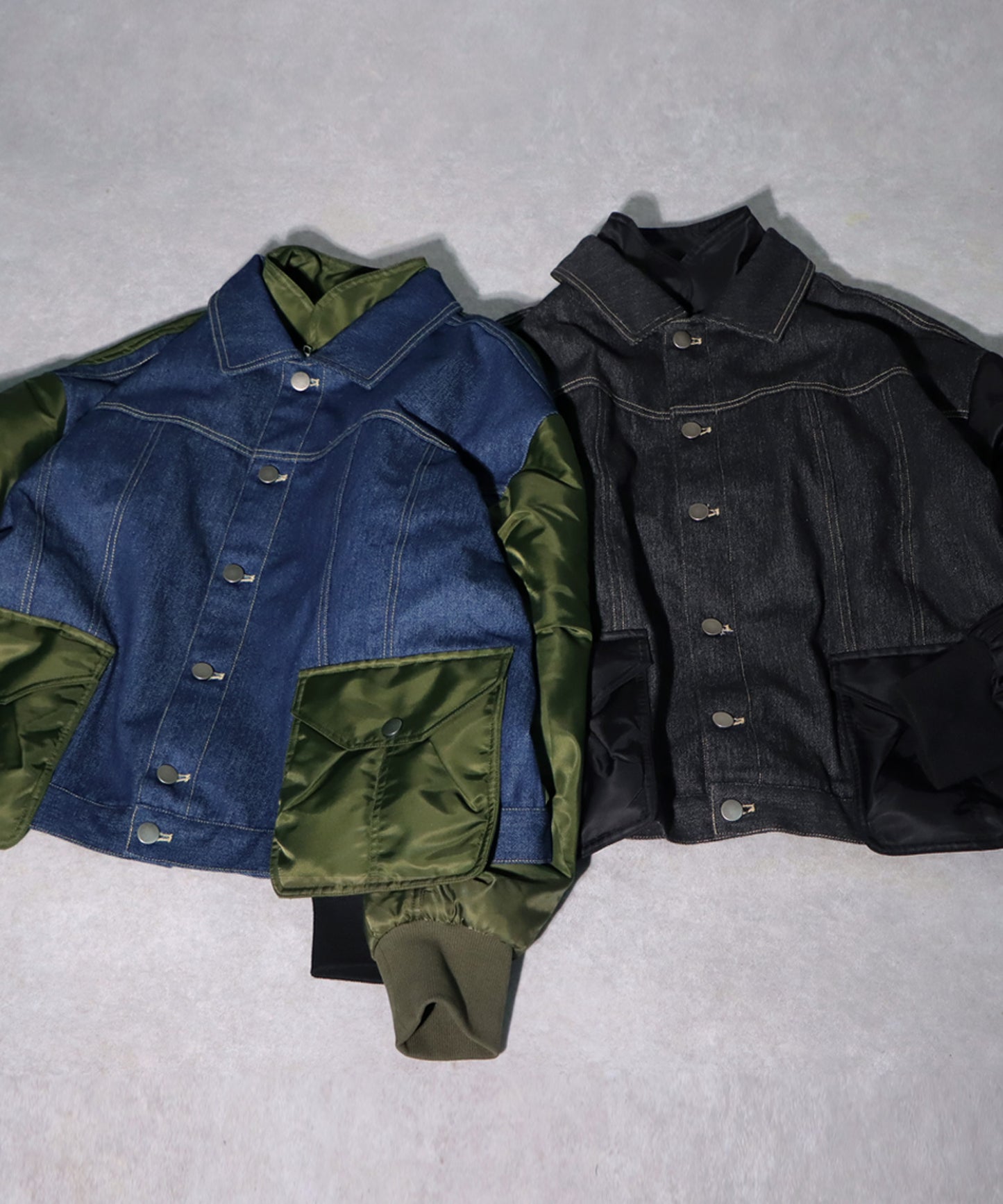 Denim Switching Outerwear Men's