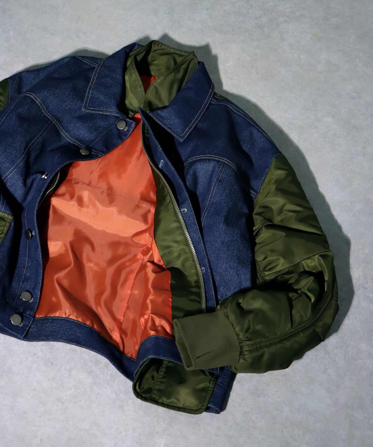 Denim Switching Outerwear Men's