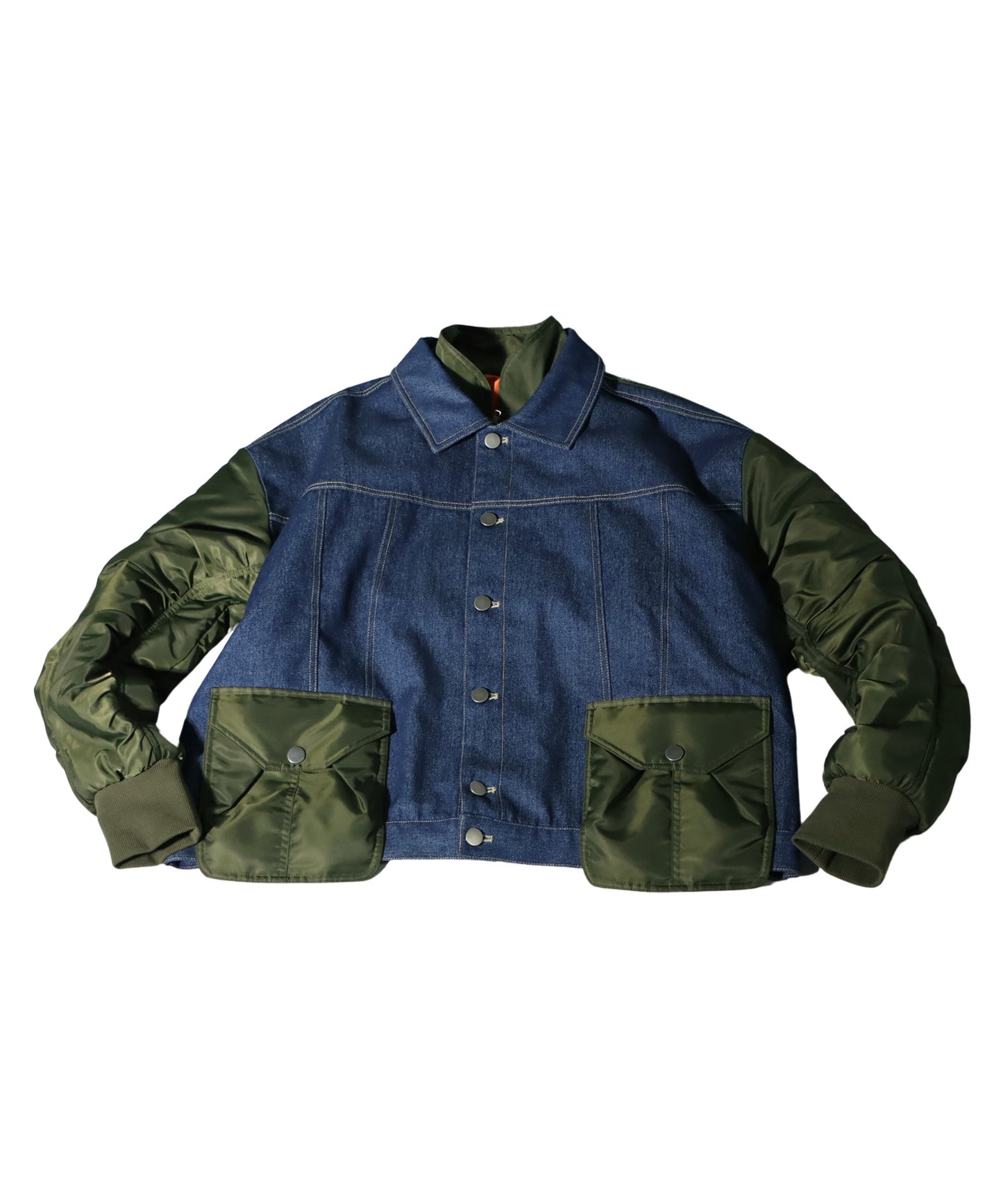 Denim Switching Outerwear Men's