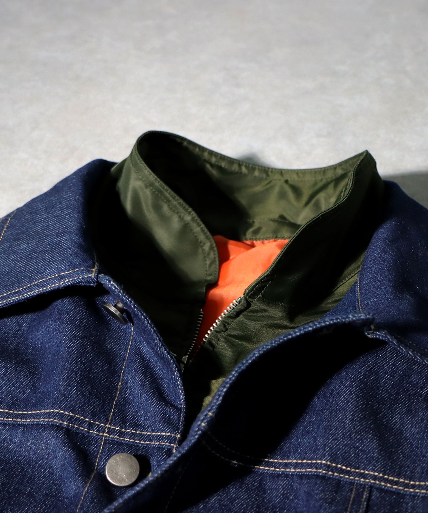 Denim Switching Outerwear Men's