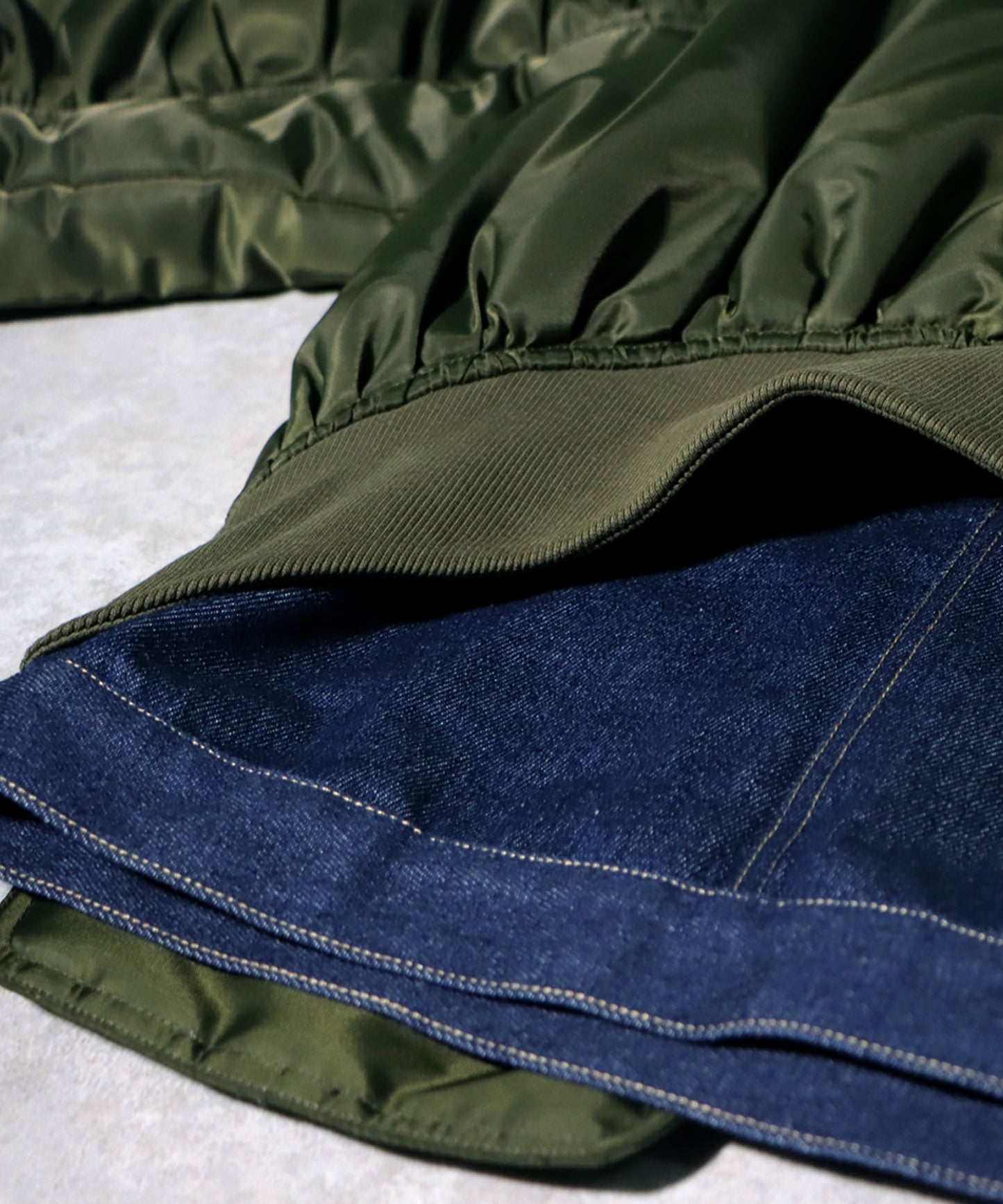 Denim Switching Outerwear Men's