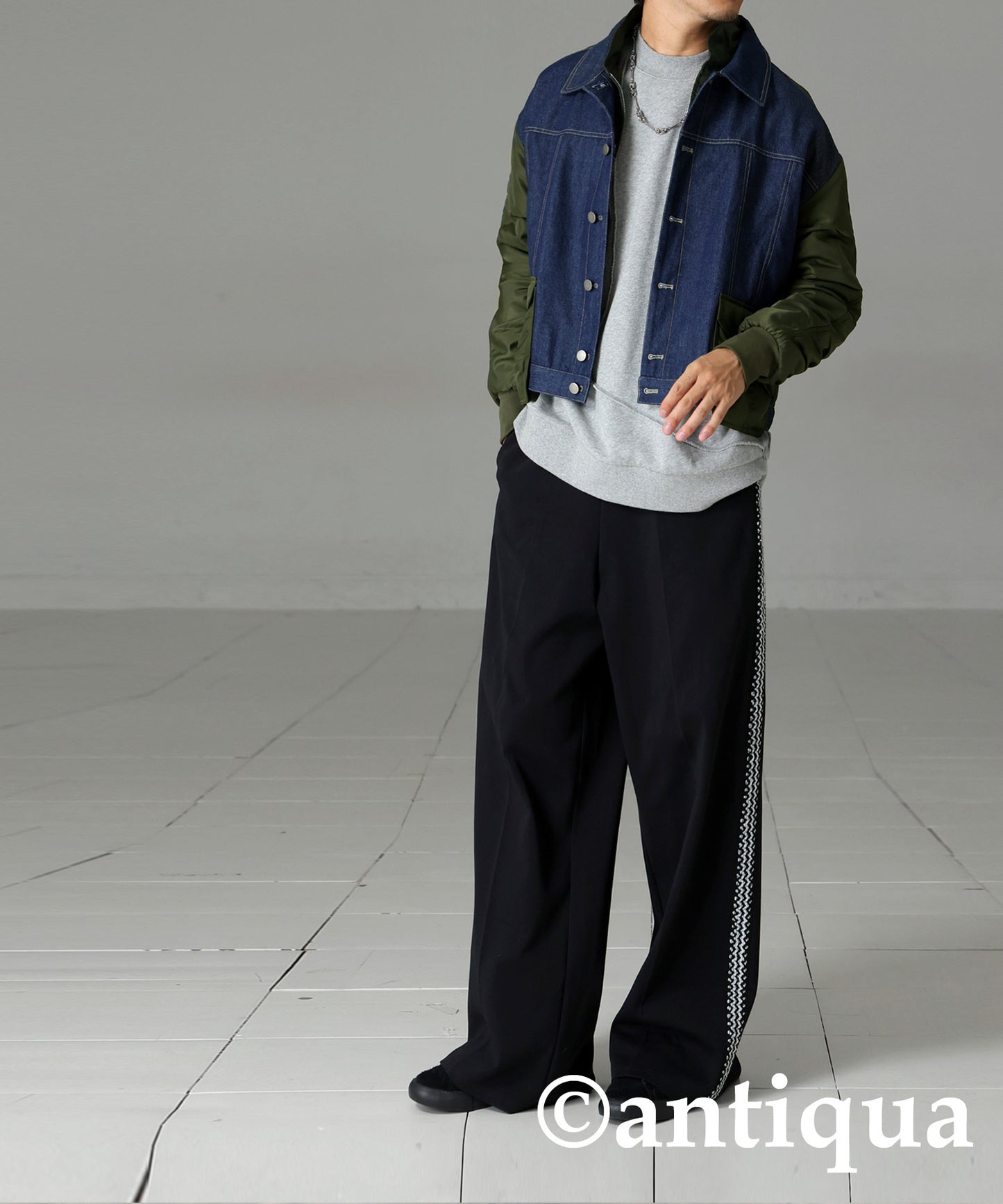 Denim Switching Outerwear Men's