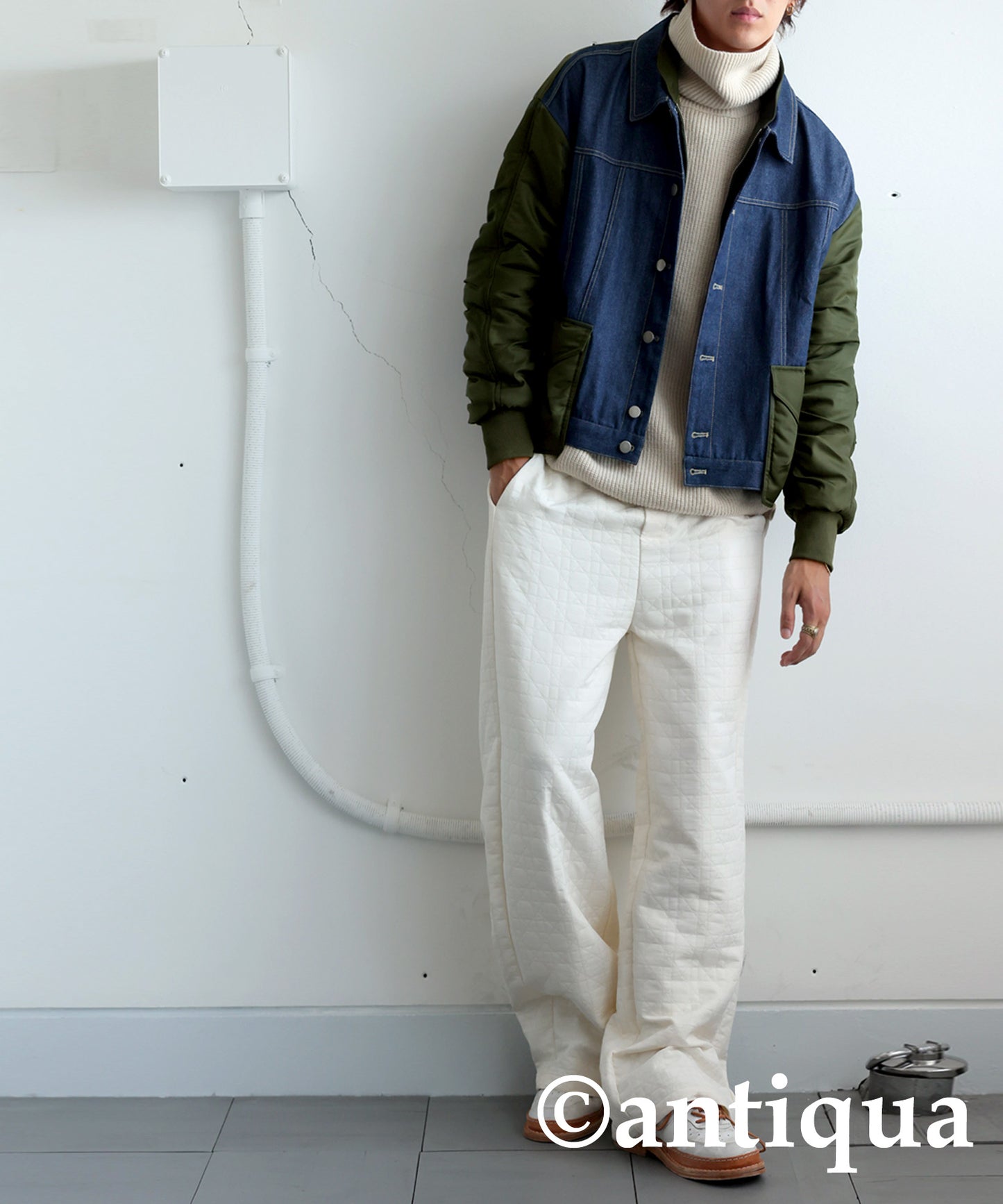 Denim Switching Outerwear Men's