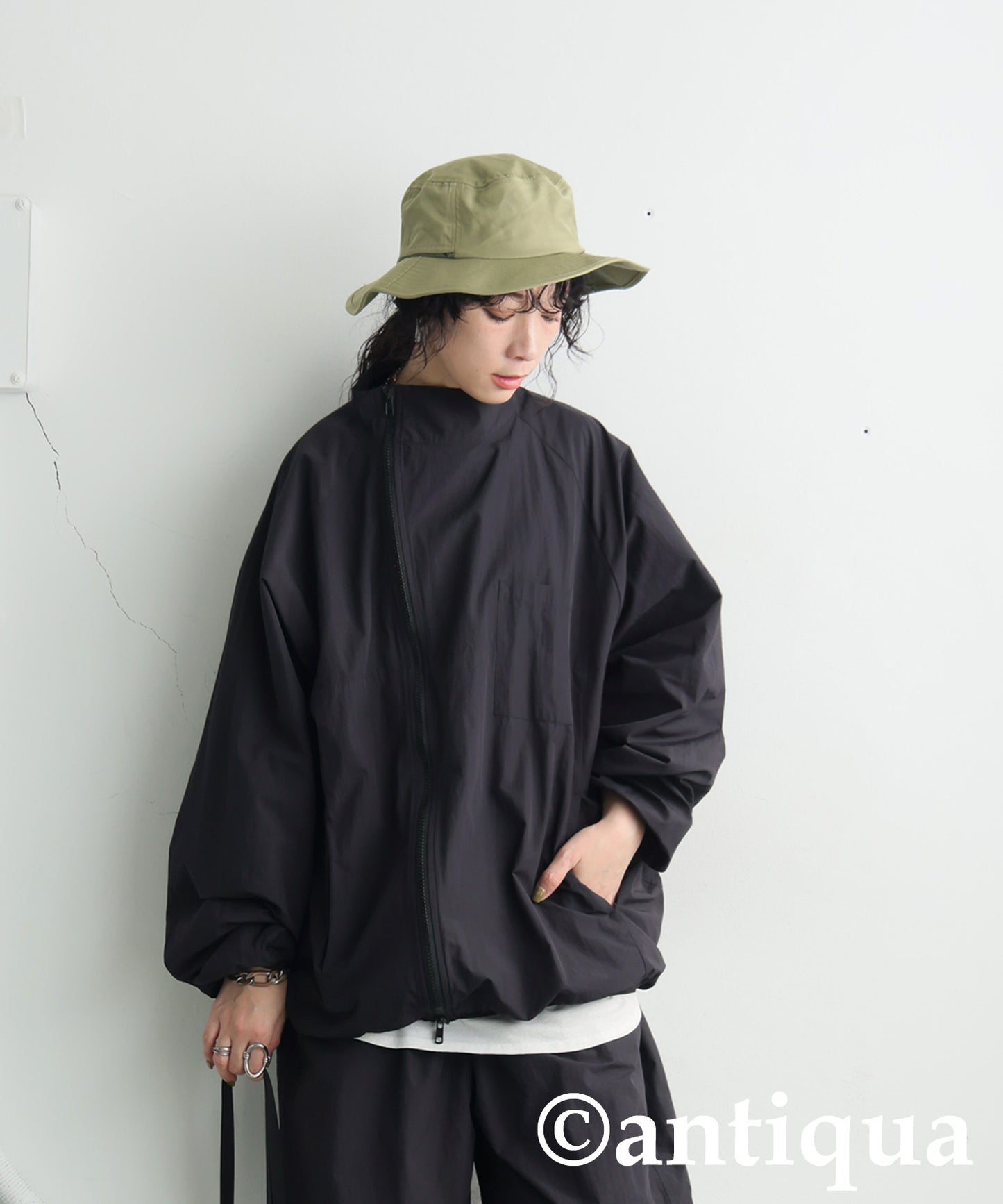 Asymmetrical Zipper Tops Ladies