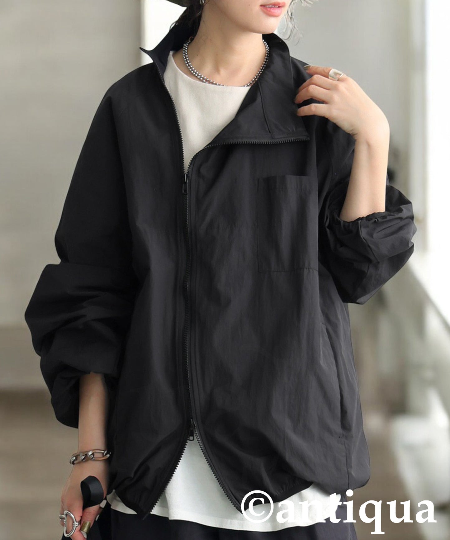 Asymmetrical Zipper Tops Ladies