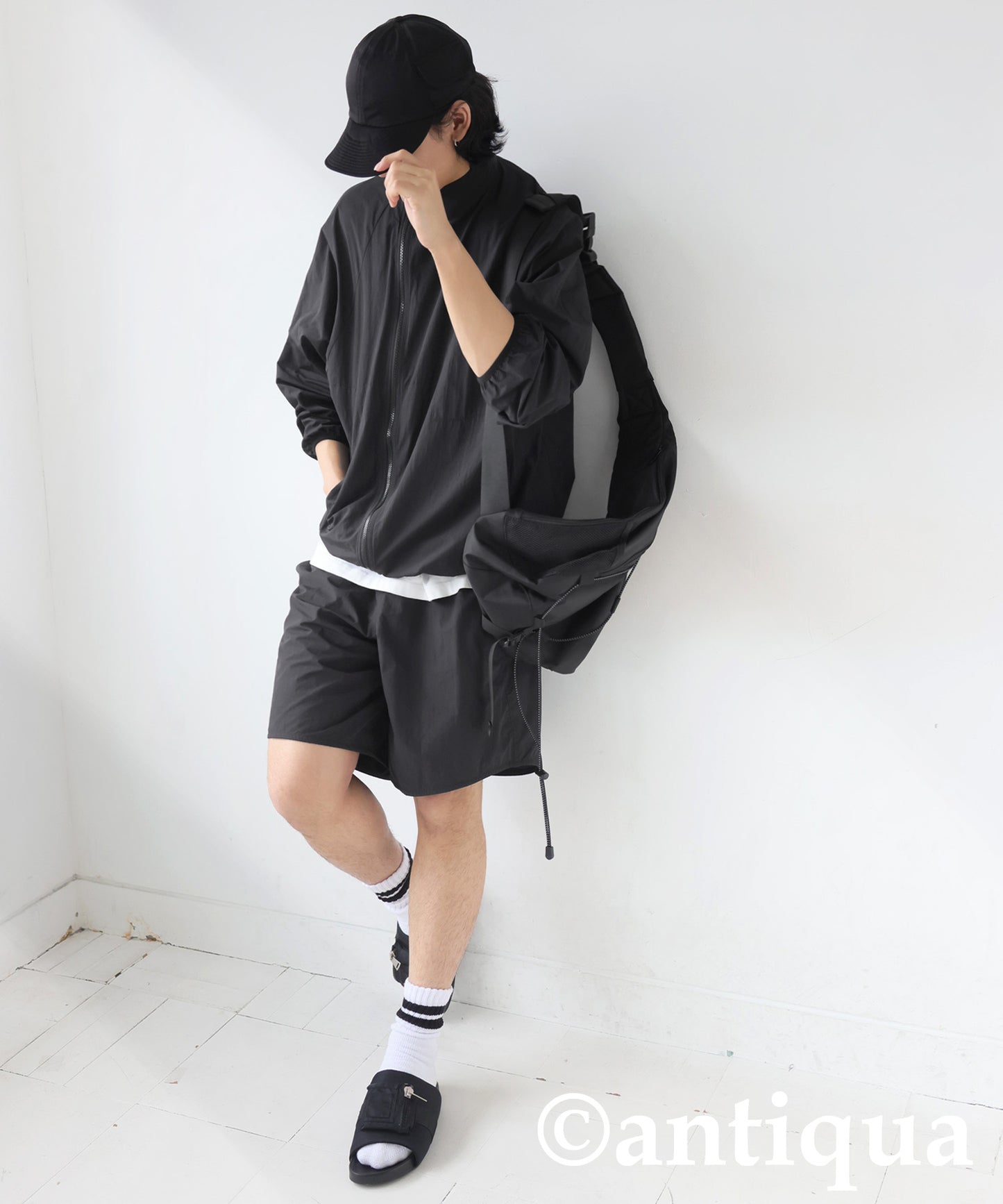 Asymmetrical Zipper Tops Men's