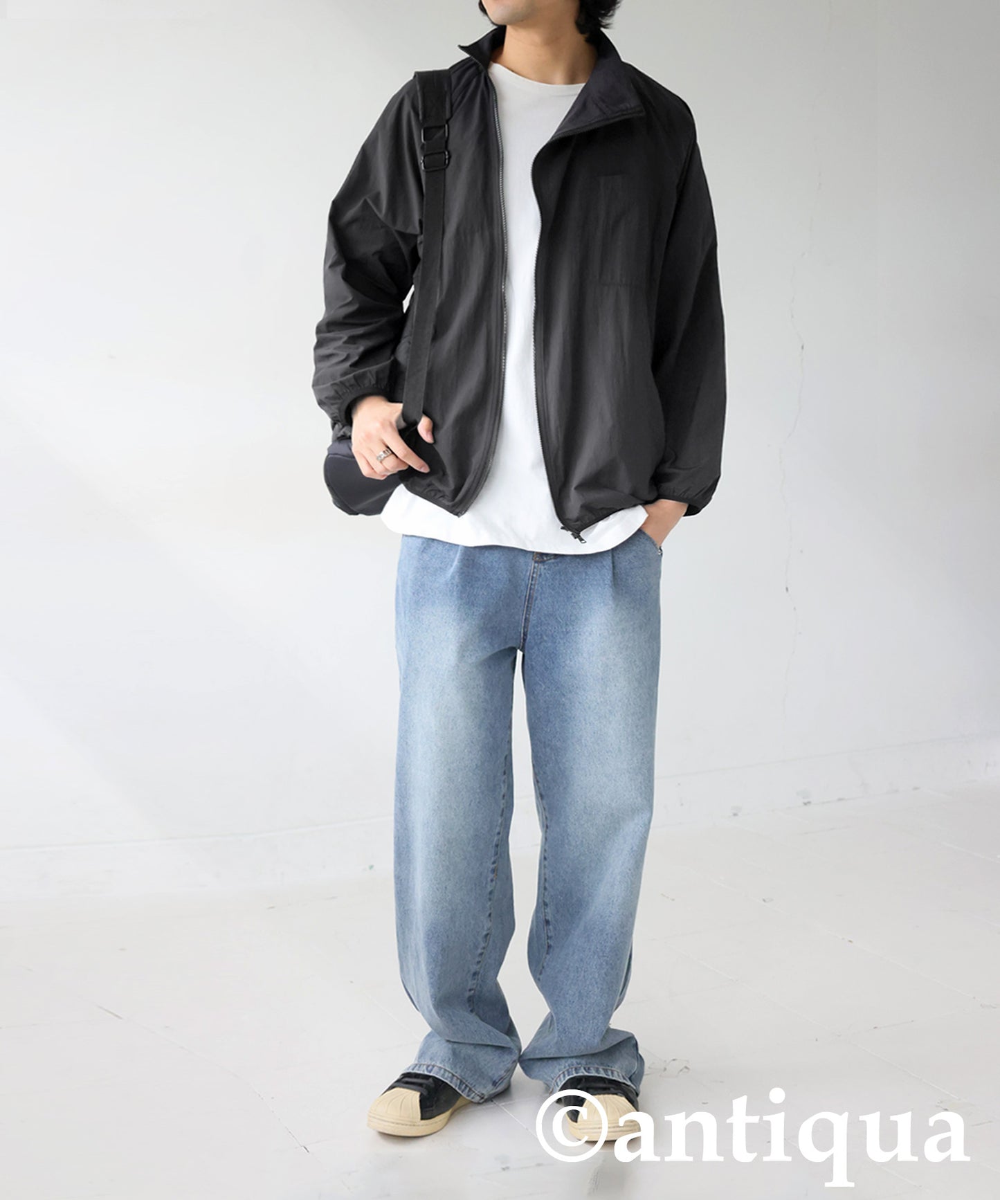 Asymmetrical Zipper Tops Men's