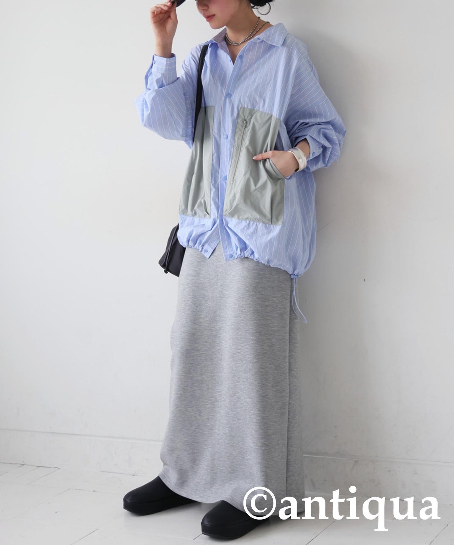 Ladies Striped Work Shirt