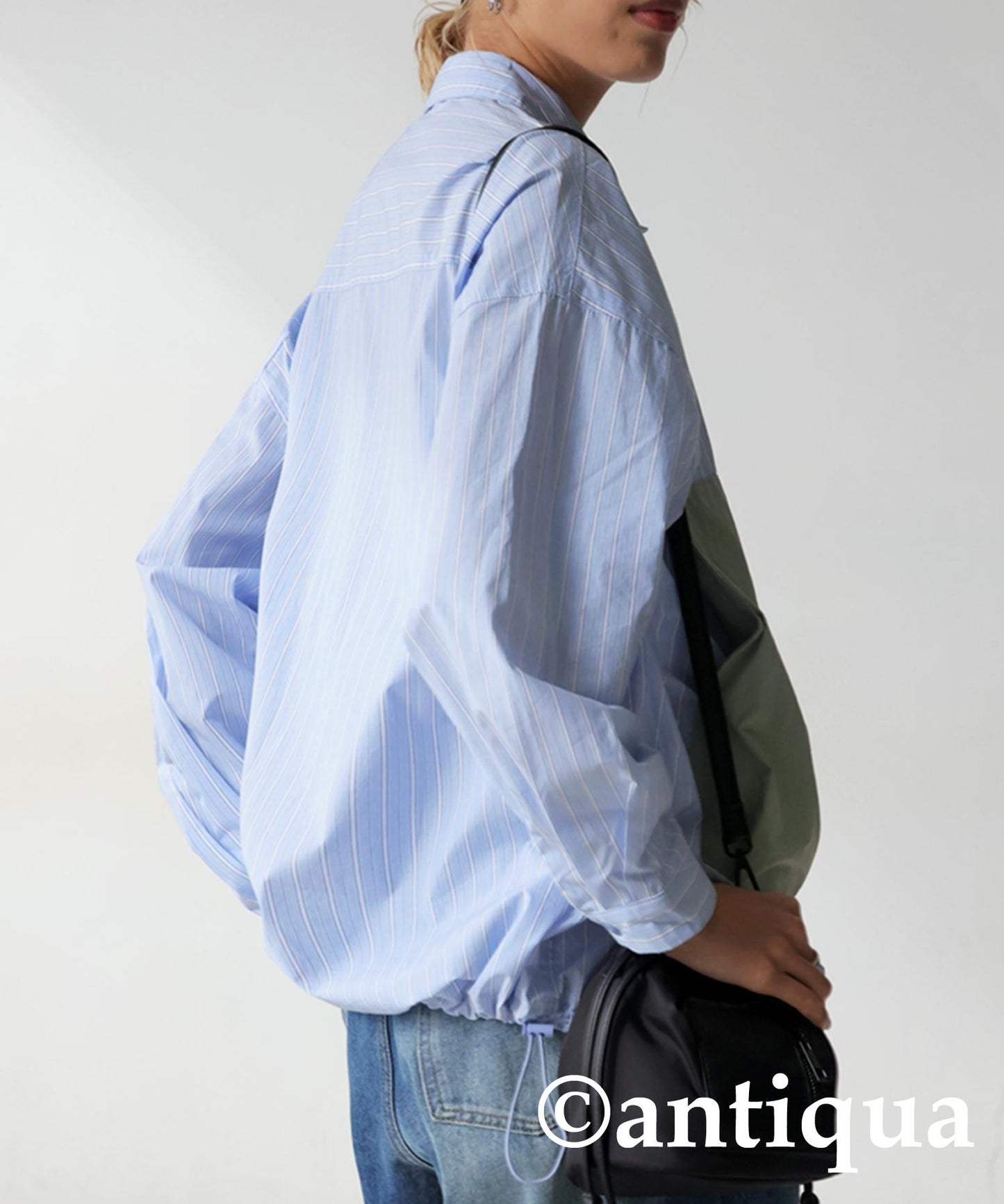 Ladies Striped Work Shirt