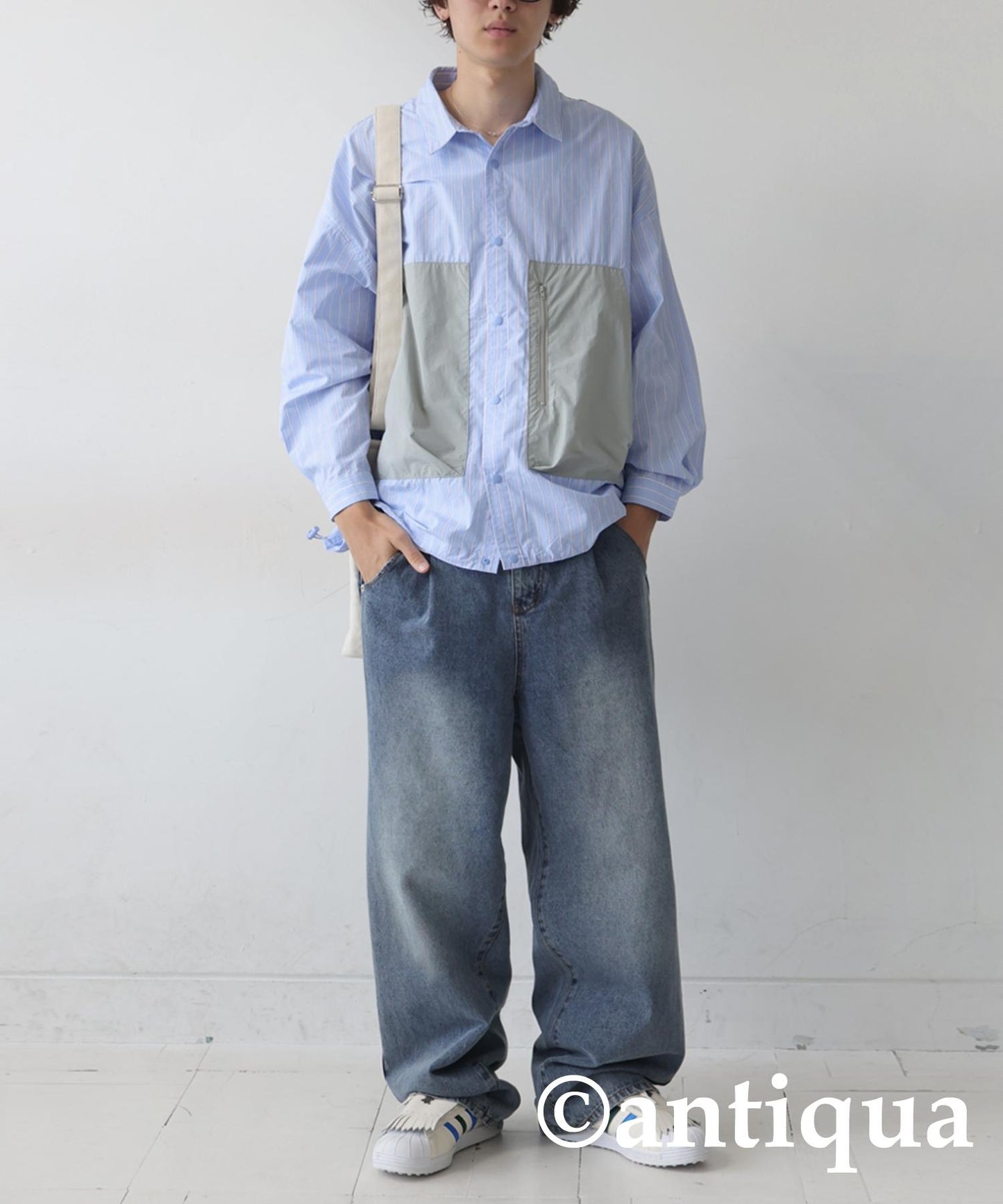 Men's Striped Work Shirt