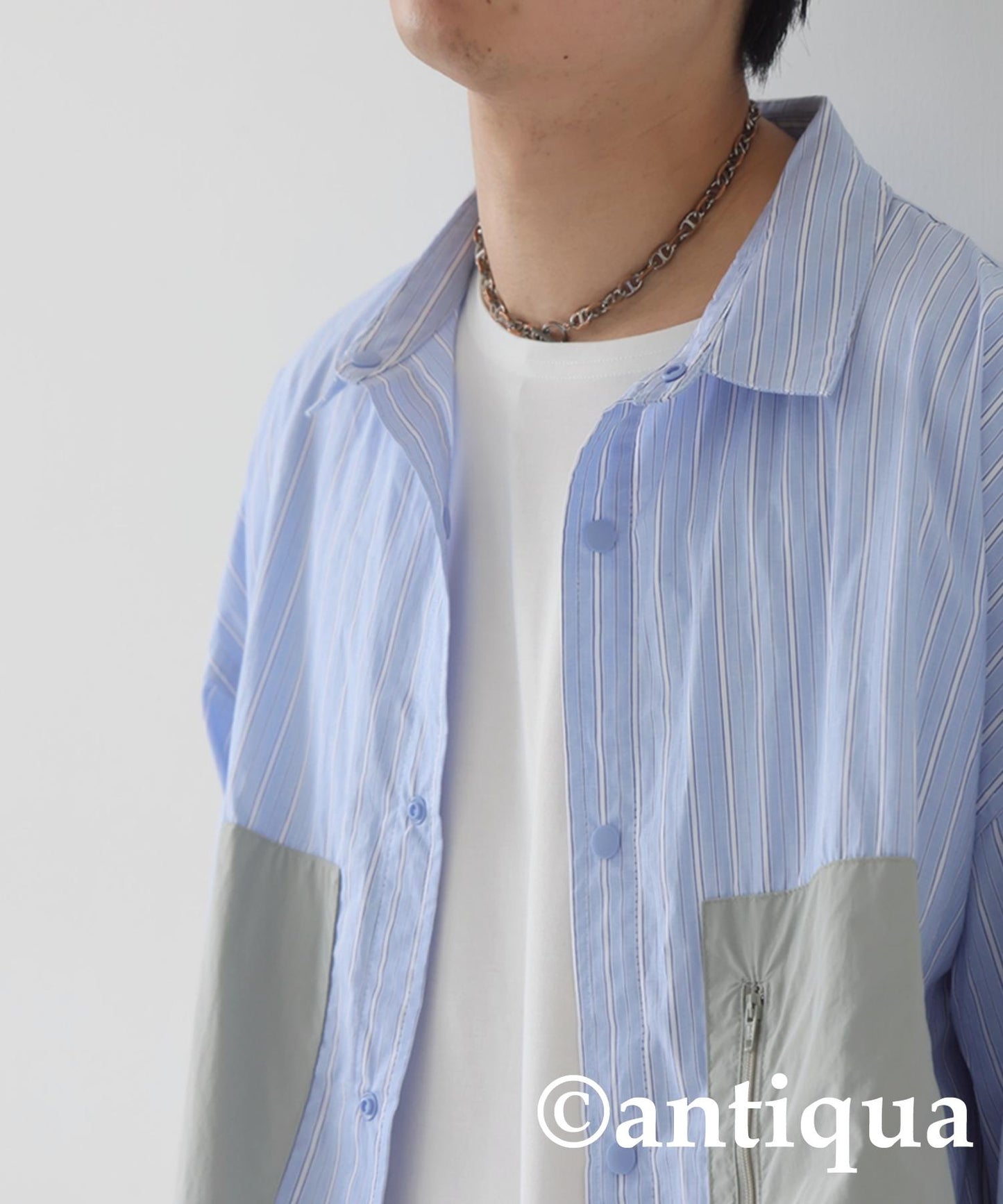 Men's Striped Work Shirt