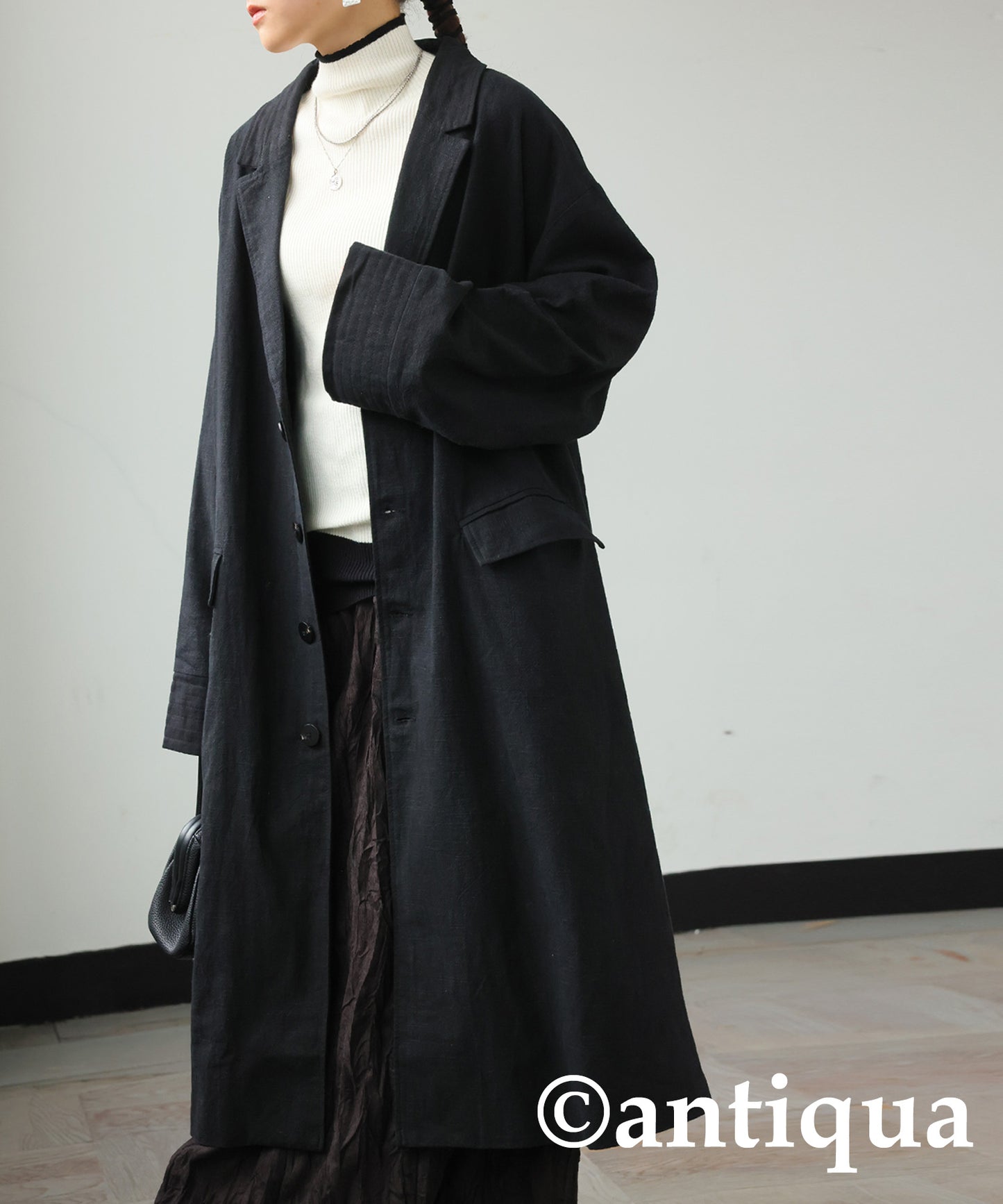 Cotton Linen Long Jacket Ladies