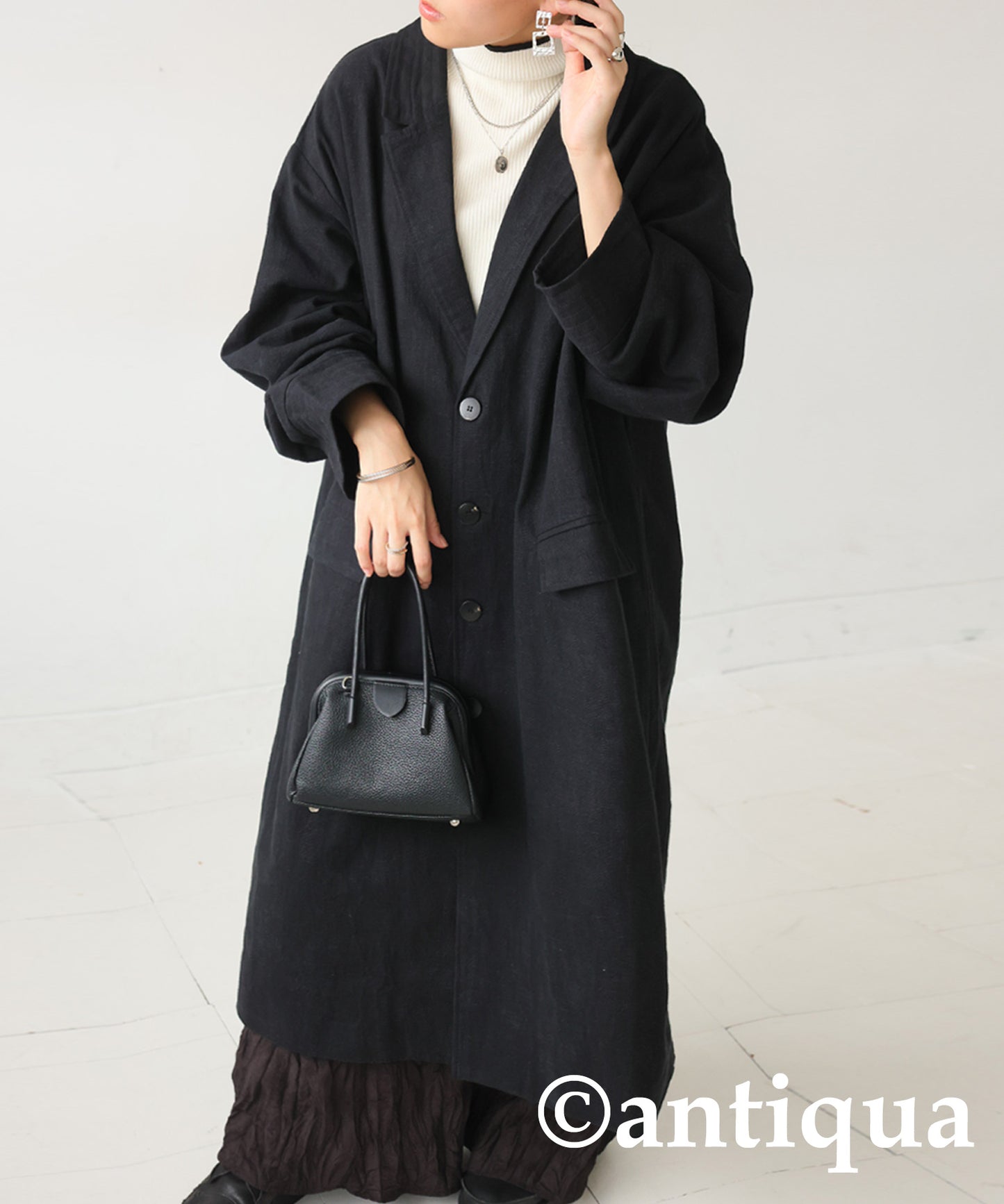 Cotton Linen Long Jacket Ladies