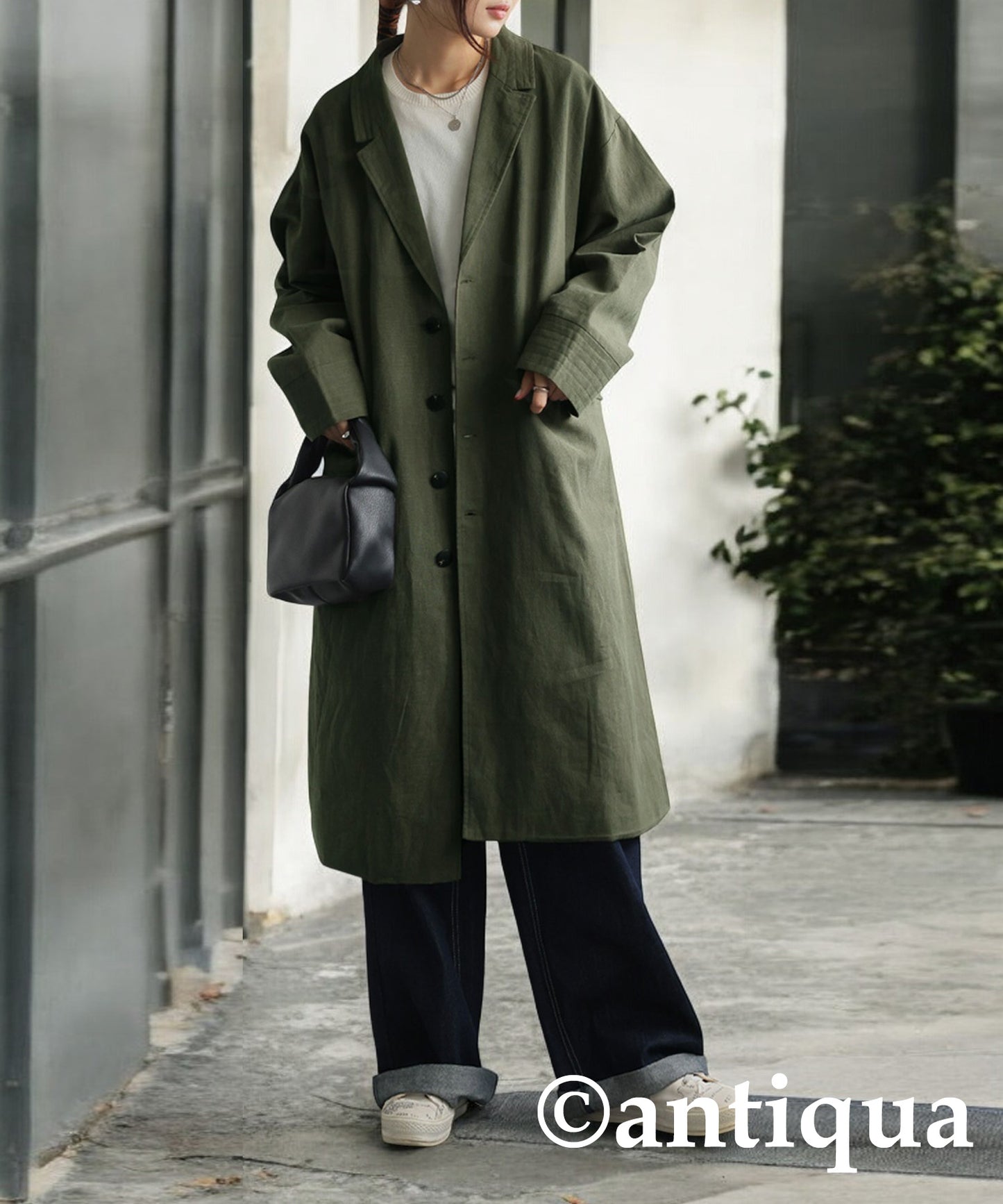 Cotton Linen Long Jacket Ladies