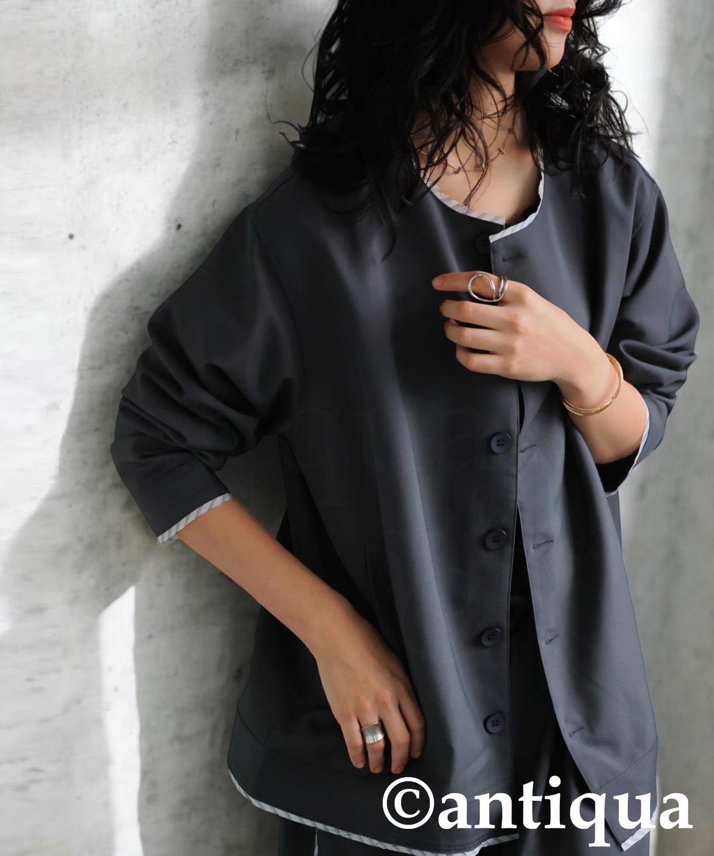 Round Collar Jacket Ladies