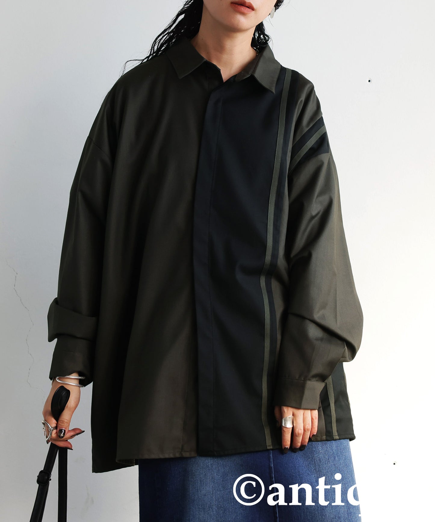 Line Collar Shirt Ladies