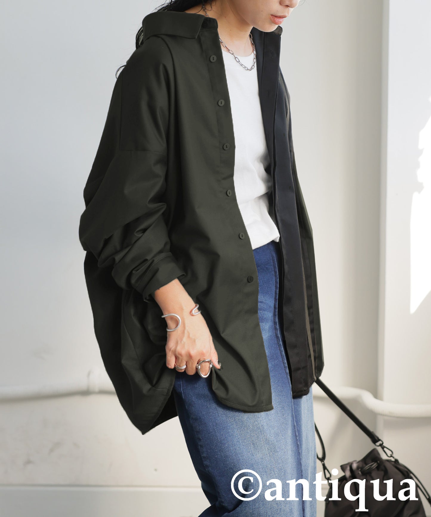 Line Collar Shirt Ladies
