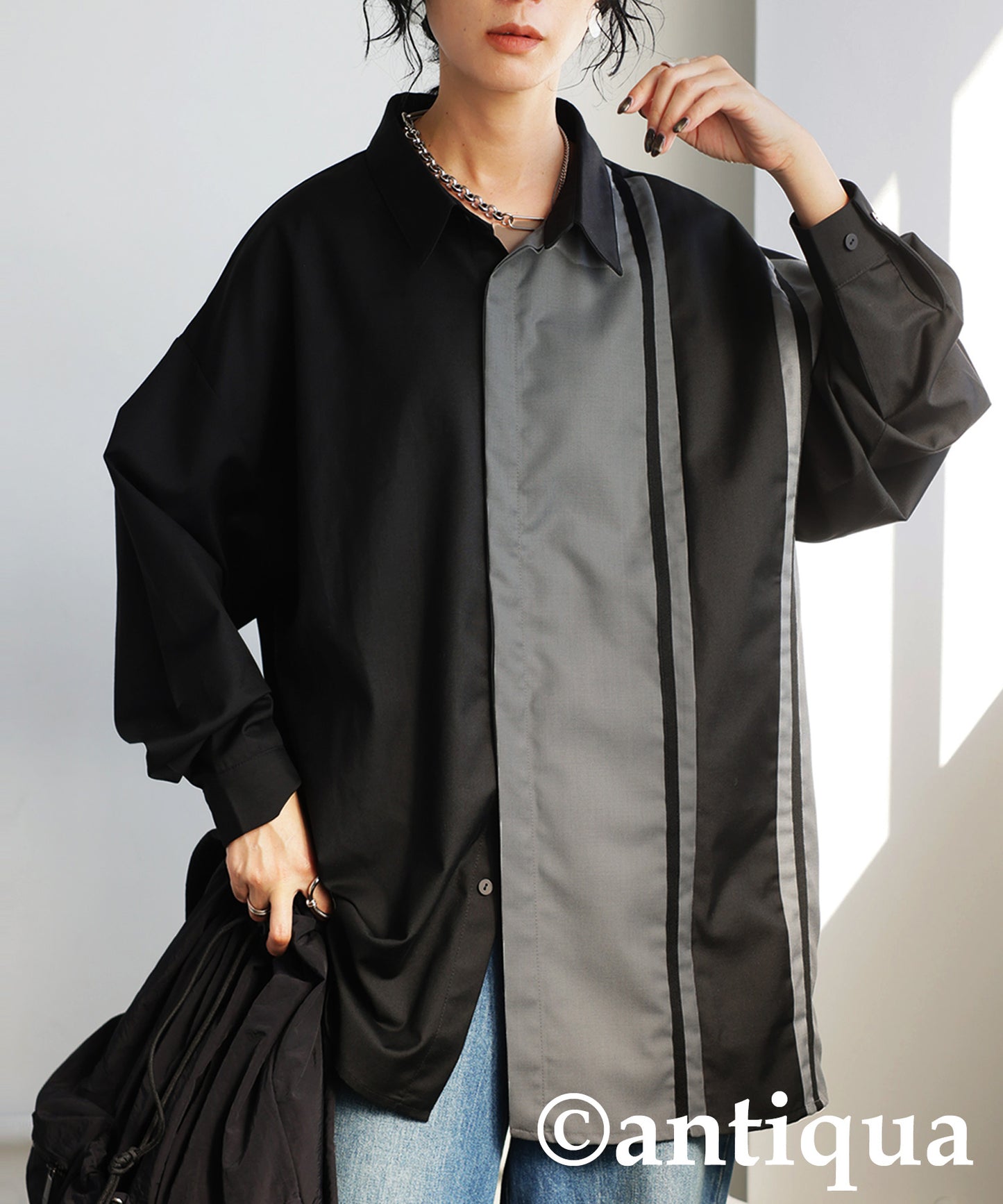 Line Collar Shirt Ladies