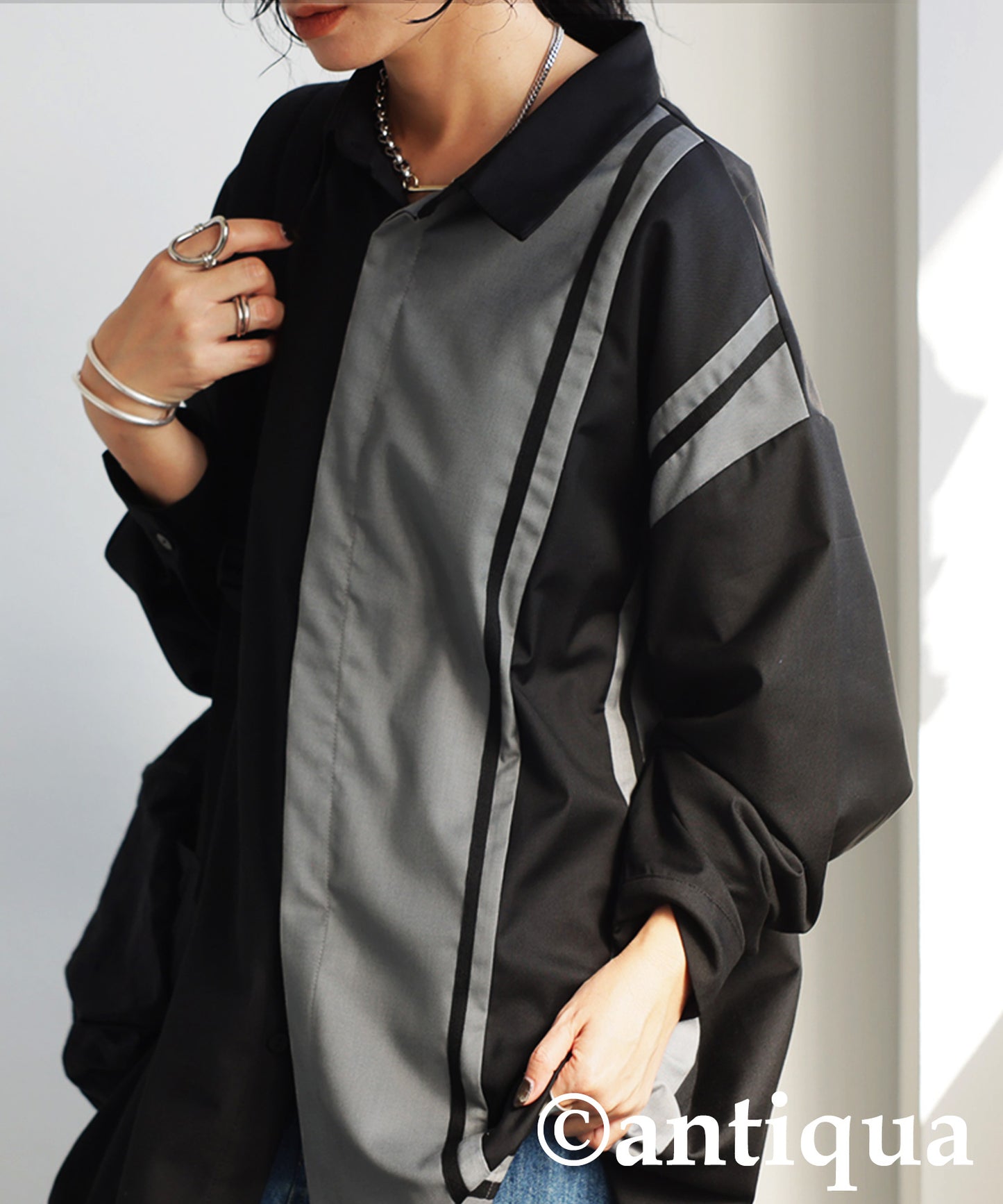 Line Collar Shirt Ladies