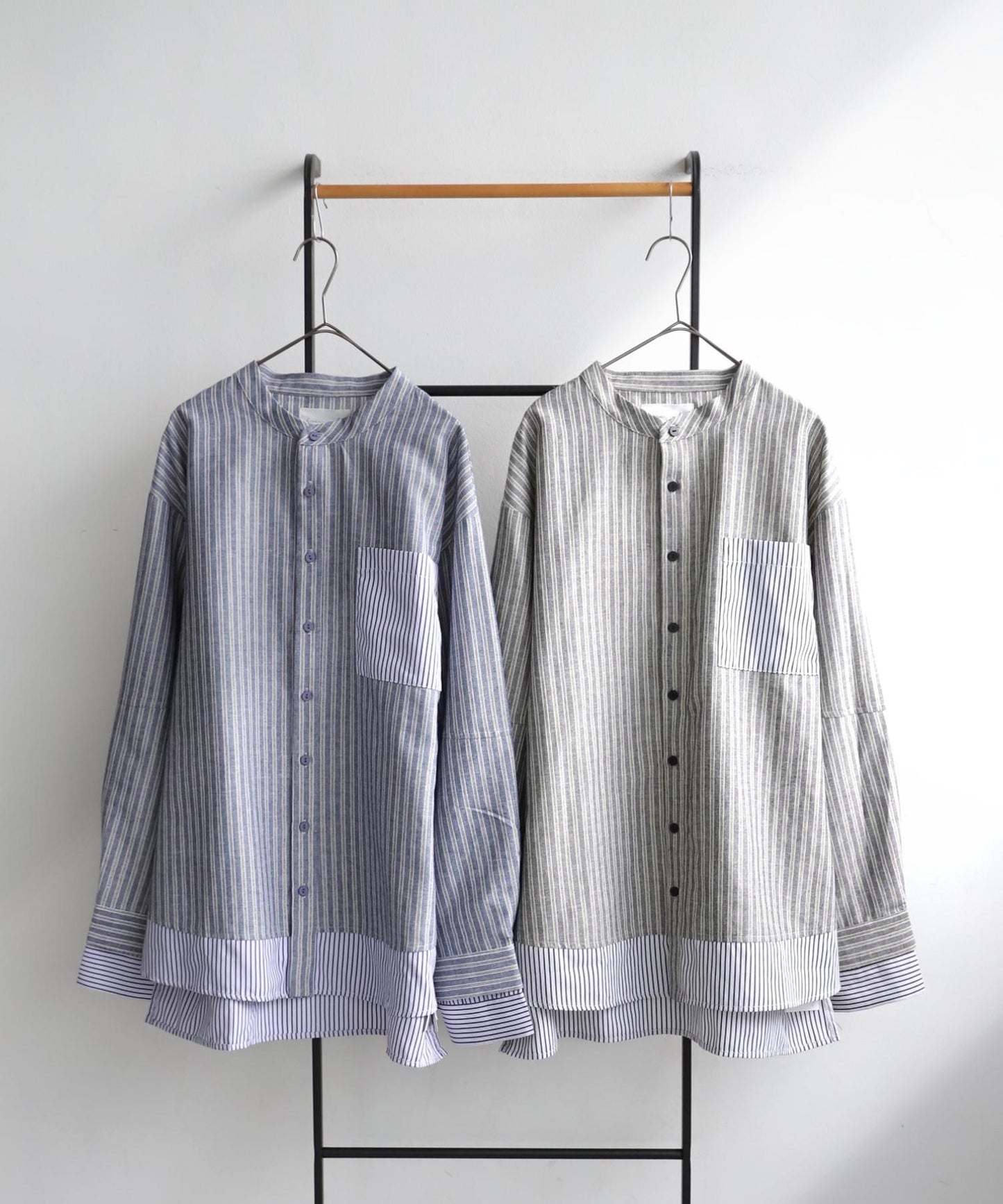 Ladies Layered Striped Shirt