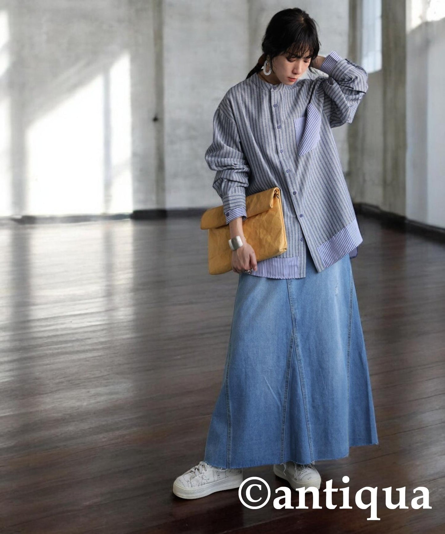 Ladies Layered Striped Shirt