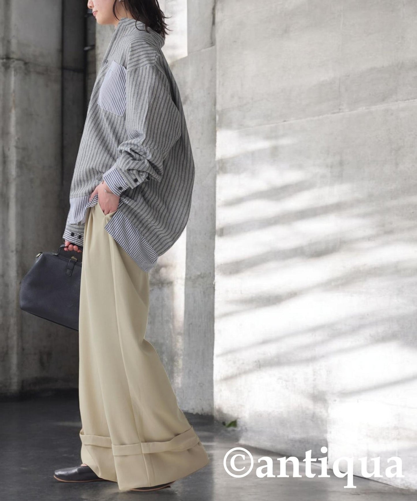 Ladies Layered Striped Shirt