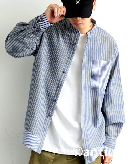 Men's Layered Striped Shirt