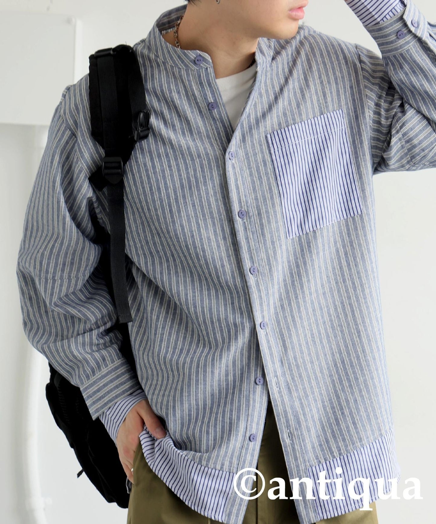 Men's Layered Striped Shirt