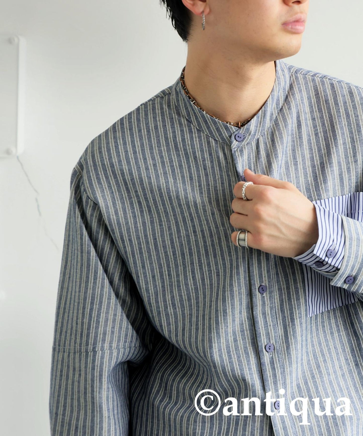 Men's Layered Striped Shirt