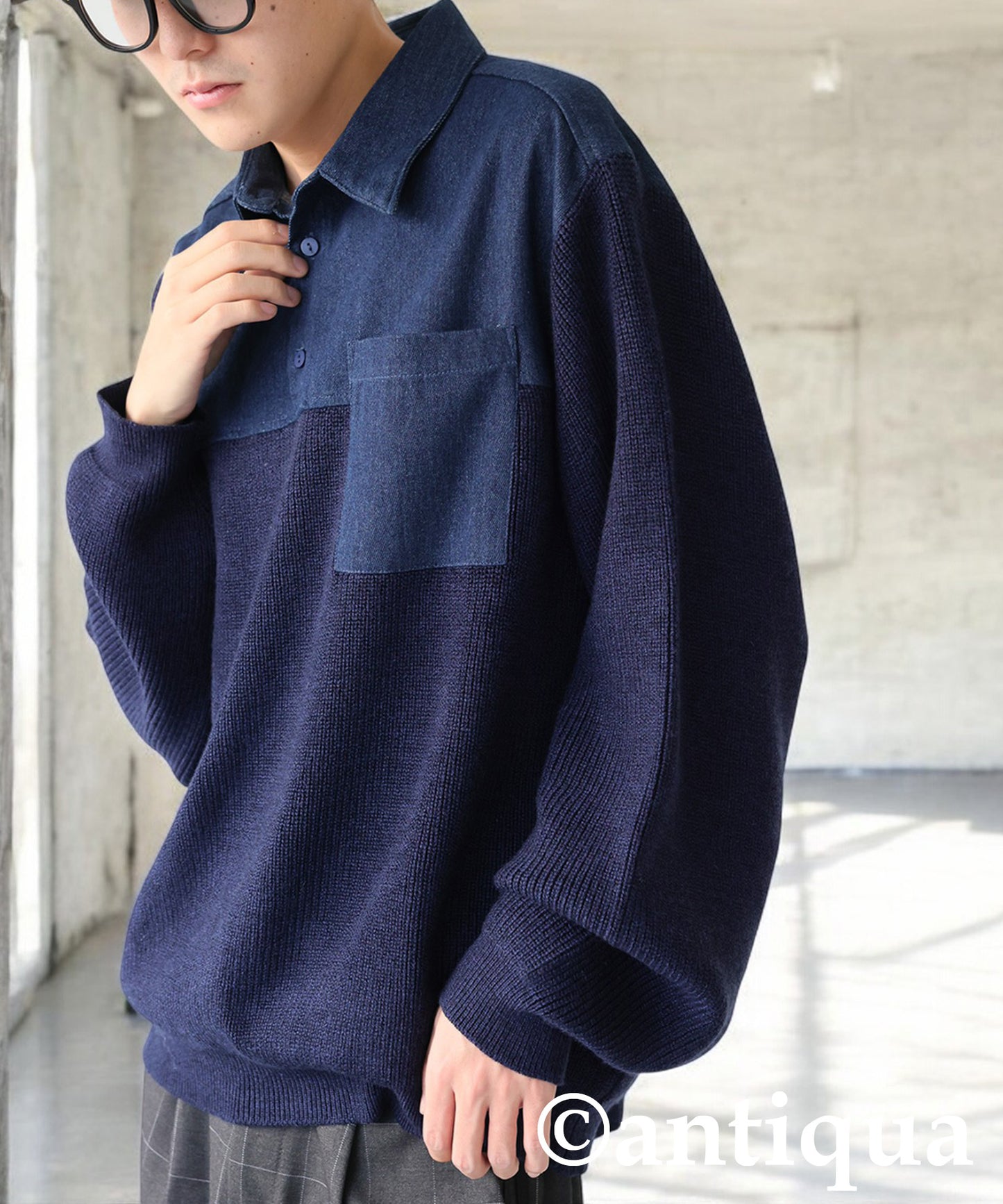 Denim Docking Knit Men's