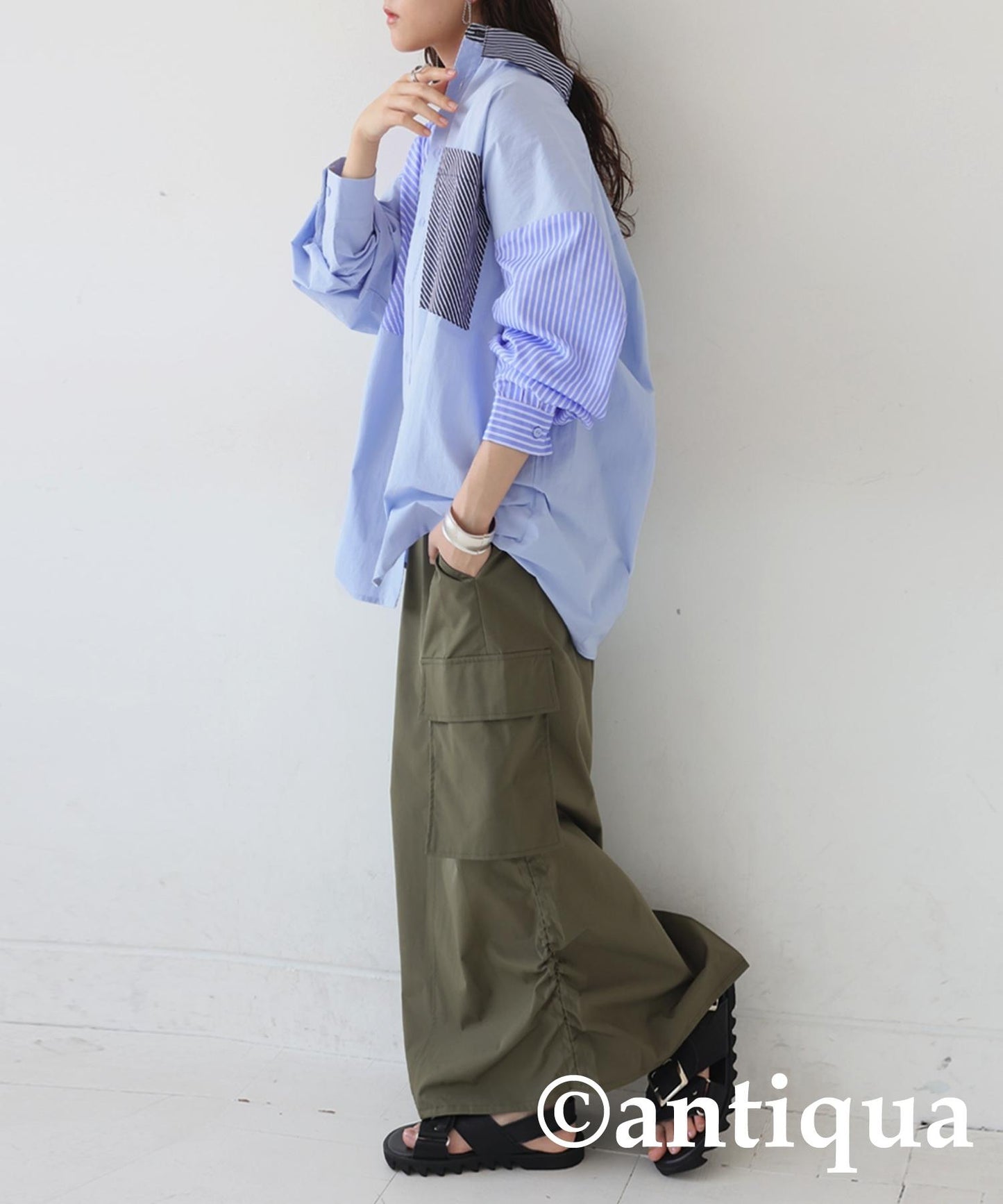 Ladies Design Striped Shirt