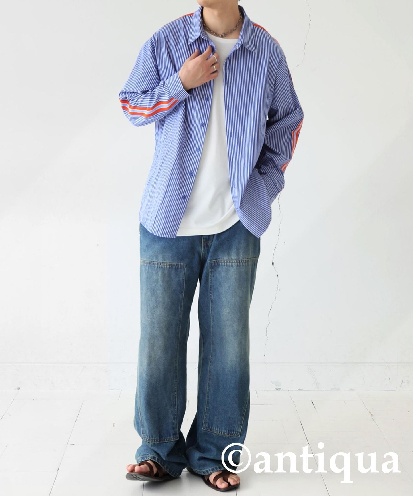 Men's Striped Line Shirt