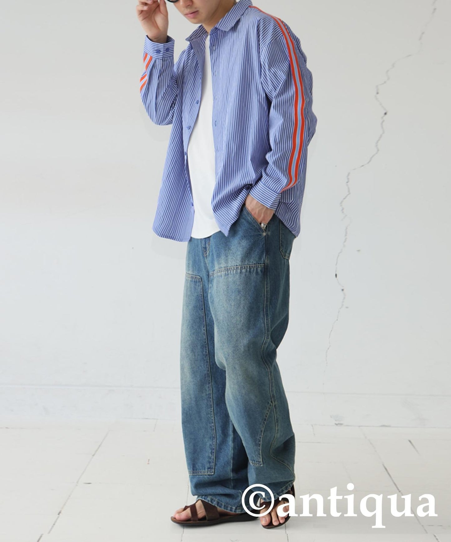 Men's Striped Line Shirt