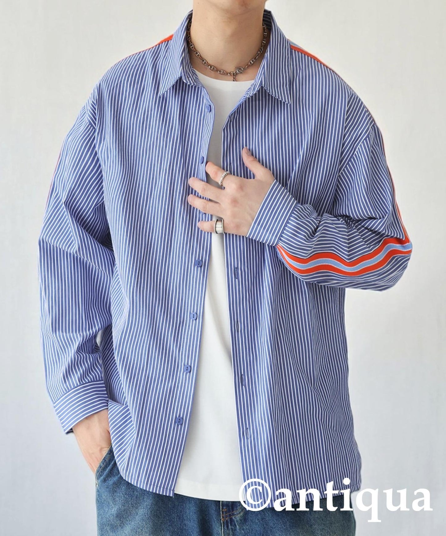 Men's Striped Line Shirt