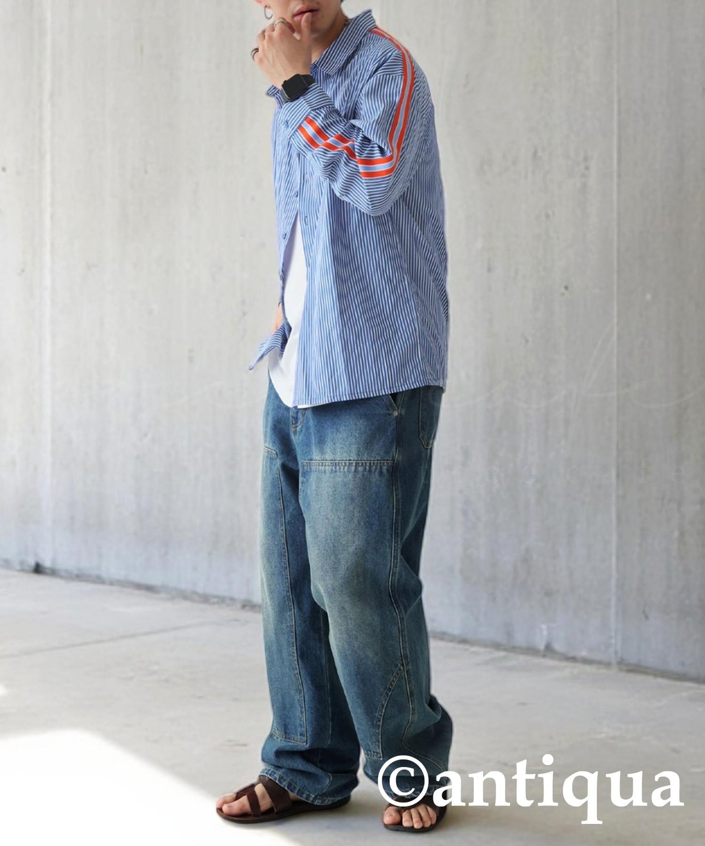 Men's Striped Line Shirt