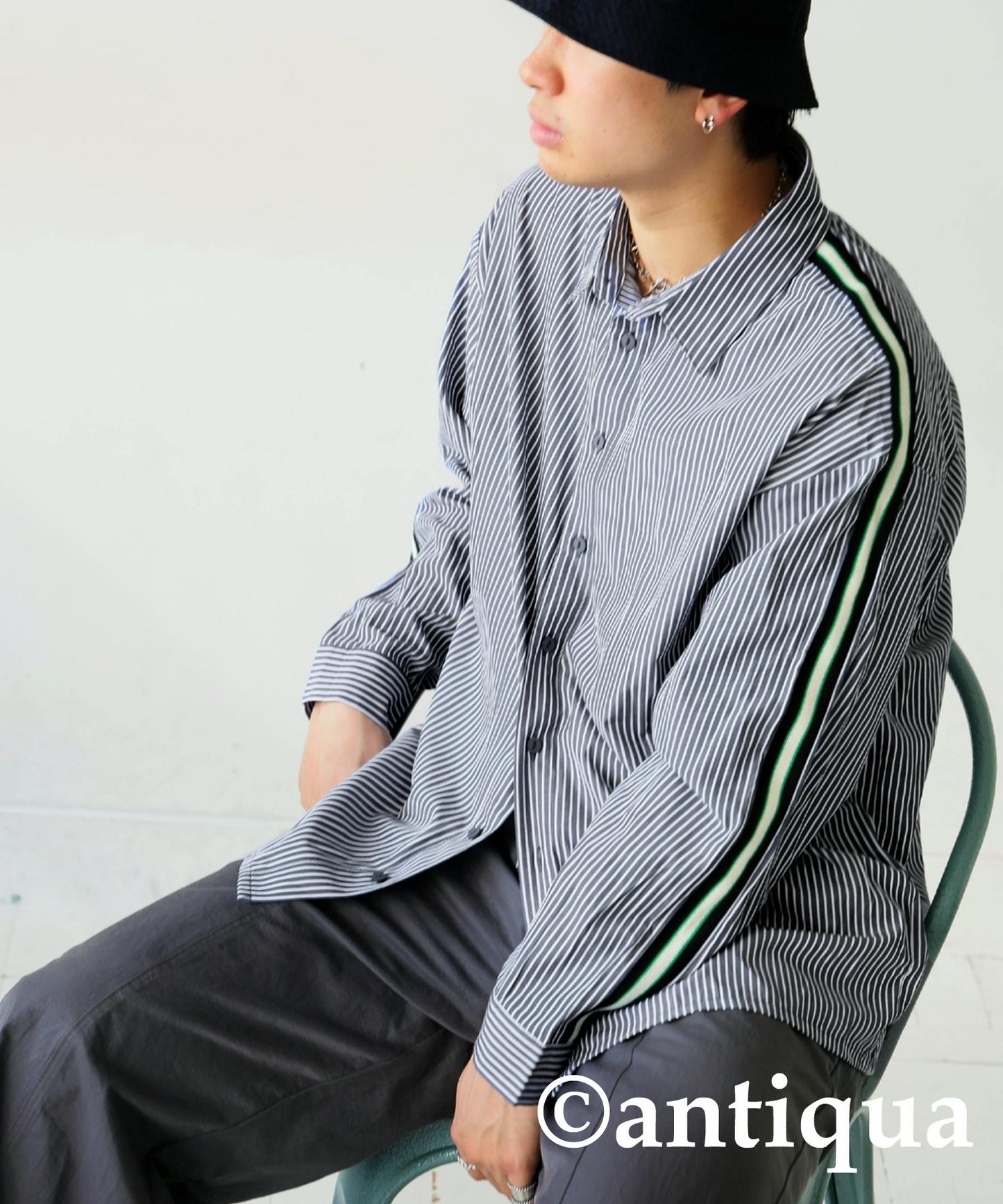 Men's Striped Line Shirt