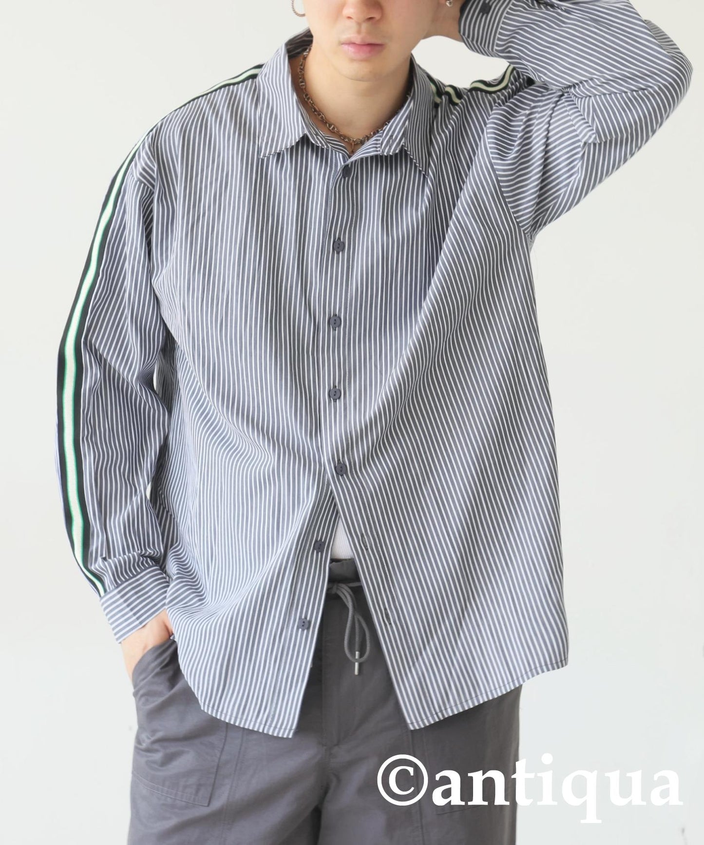 Men's Striped Line Shirt