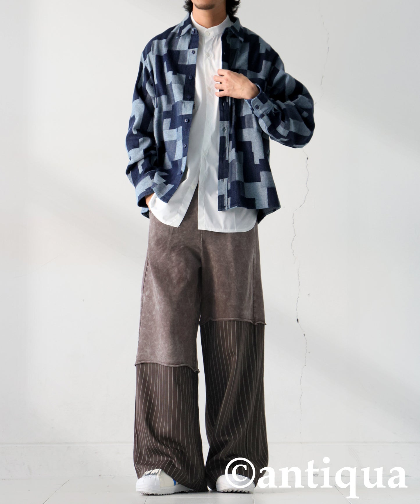 Vintage-style Striped Pants Men’s