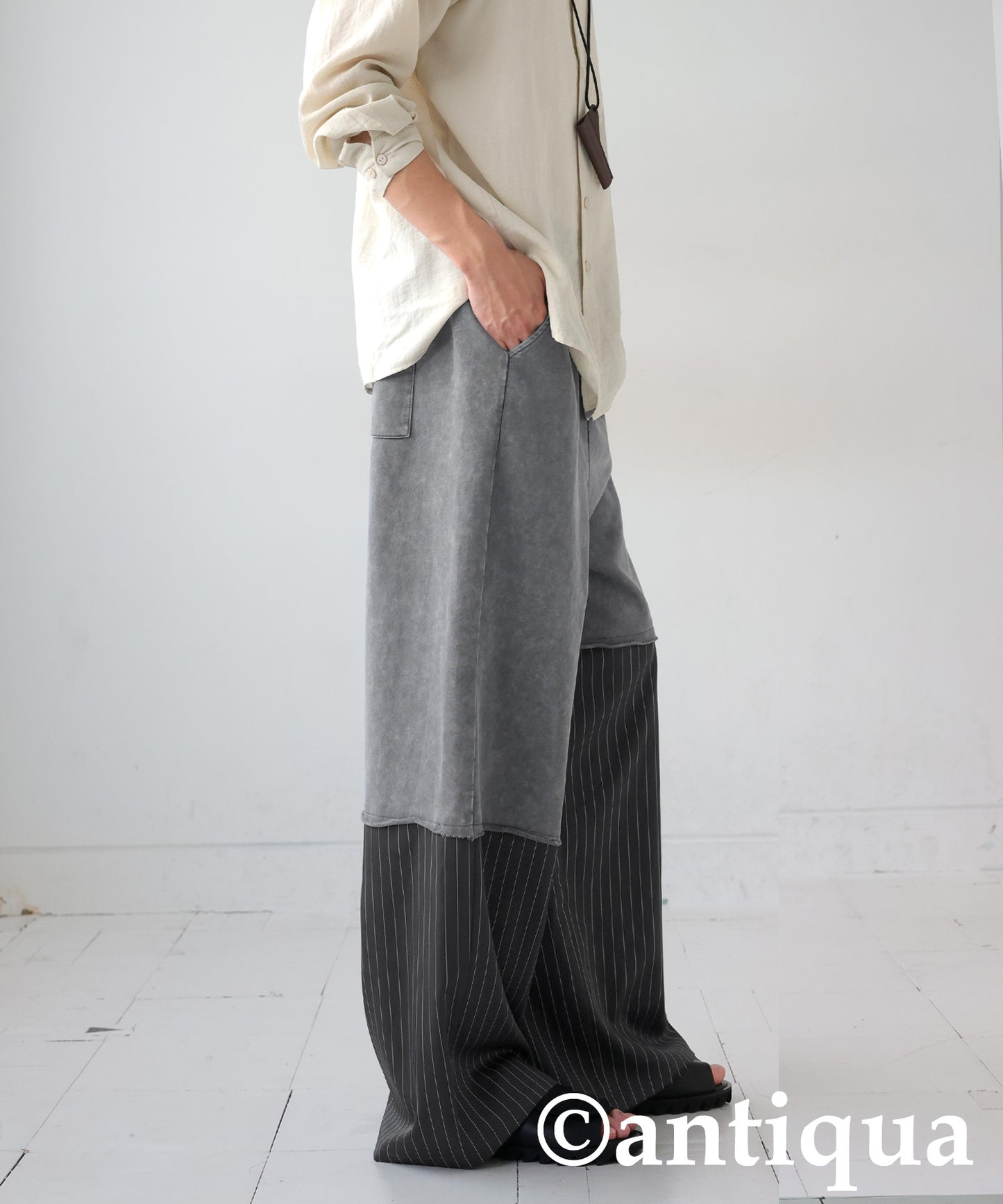 Vintage-style Striped Pants Men’s