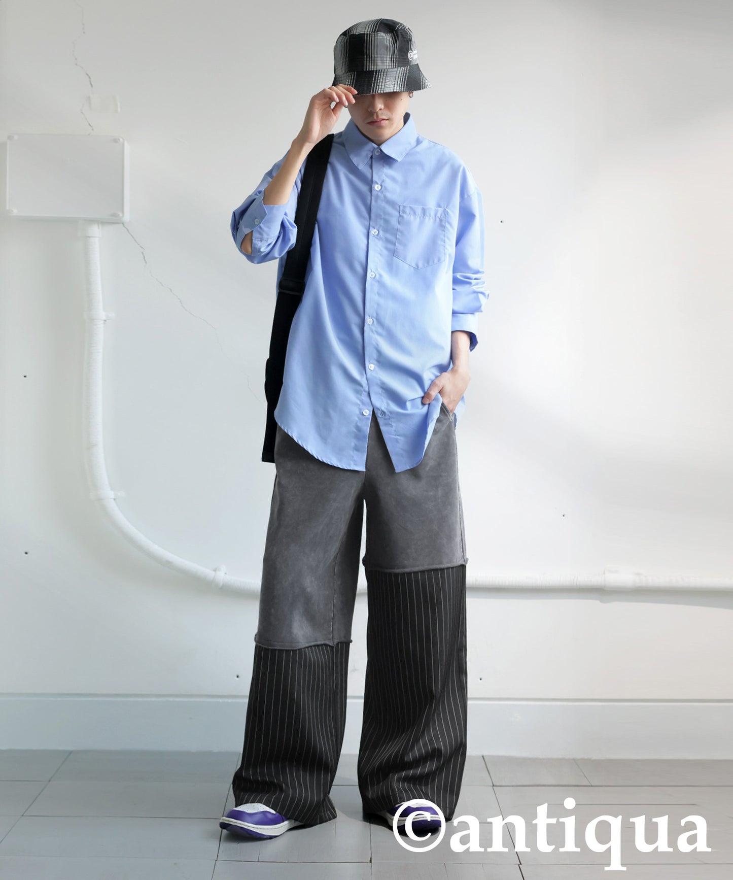 Vintage-style Striped Pants Men’s